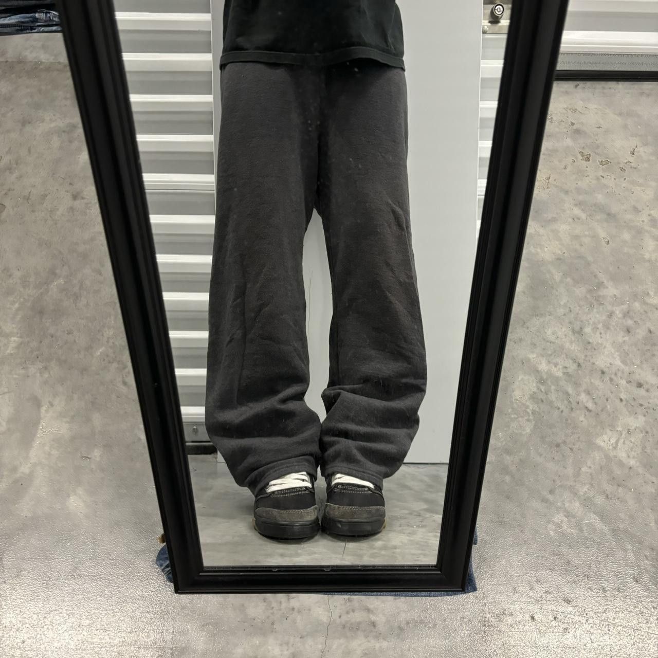 Japanese Brand × Vintage Crazy Vintage Y2K/2000s Dark Grey Skater Essential Sweatpants! Size US 34 / EU 50 - 2 Thumbnail