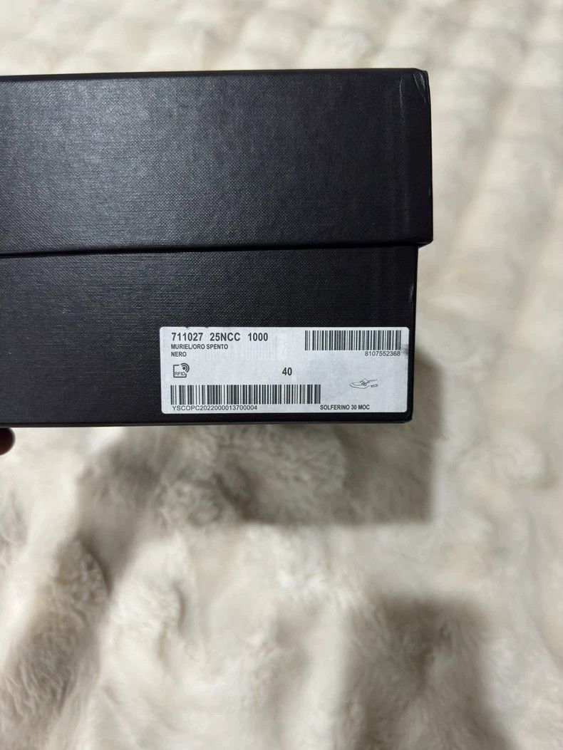 Saint Laurent Paris Saint laurent paris Black and gold loafers shoes 2506-Nexta Size US 8 / EU 41 - 7 Thumbnail