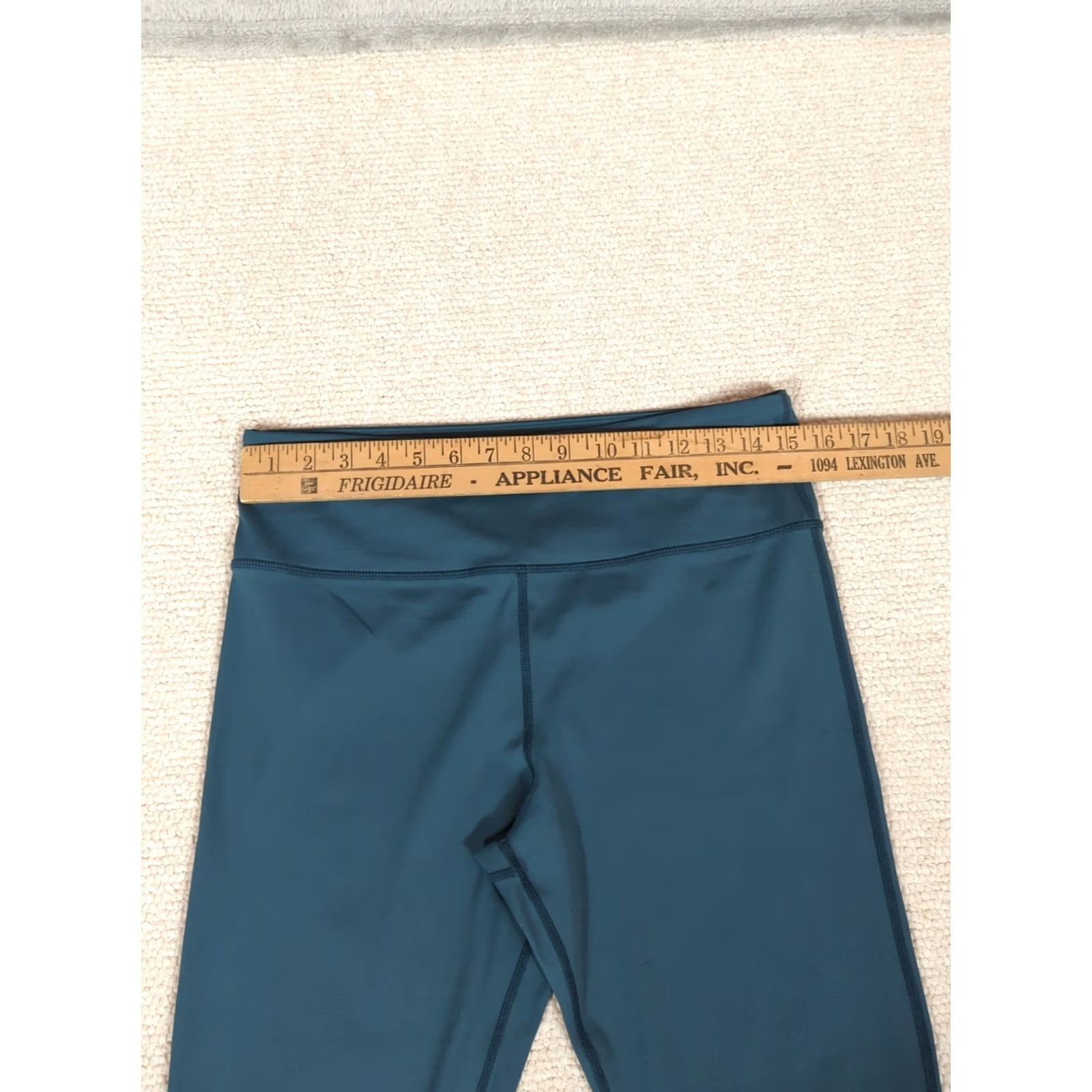 Vintage Active Zyia leggings Womens Leggings Cropped 14 Green Coral White Stripe Athleisure Sports Womens Size 36" / US 14 / IT 50 - 6 Thumbnail