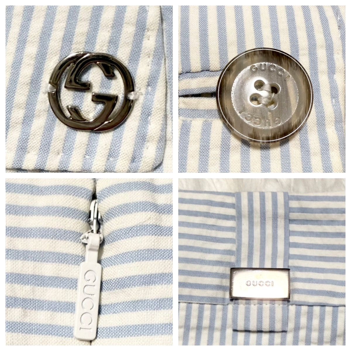 Gucci Authentic Gucci 1B GG seersucker striped skirt suit 36 38 Size XS / US 0-2 / IT 36-38 - 5 Thumbnail