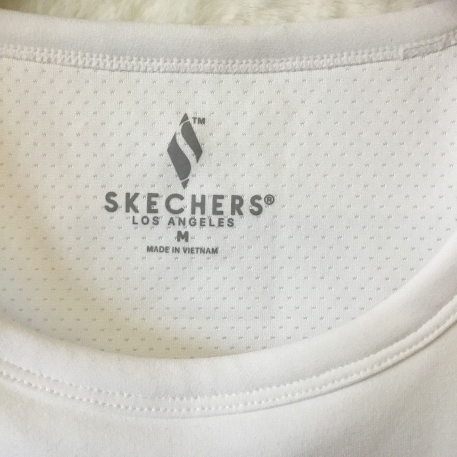 SKECHERS Skechers White The GoWalk Self Bra Tank Top Size M / US 6-8 / IT 42-44 - 3 Thumbnail