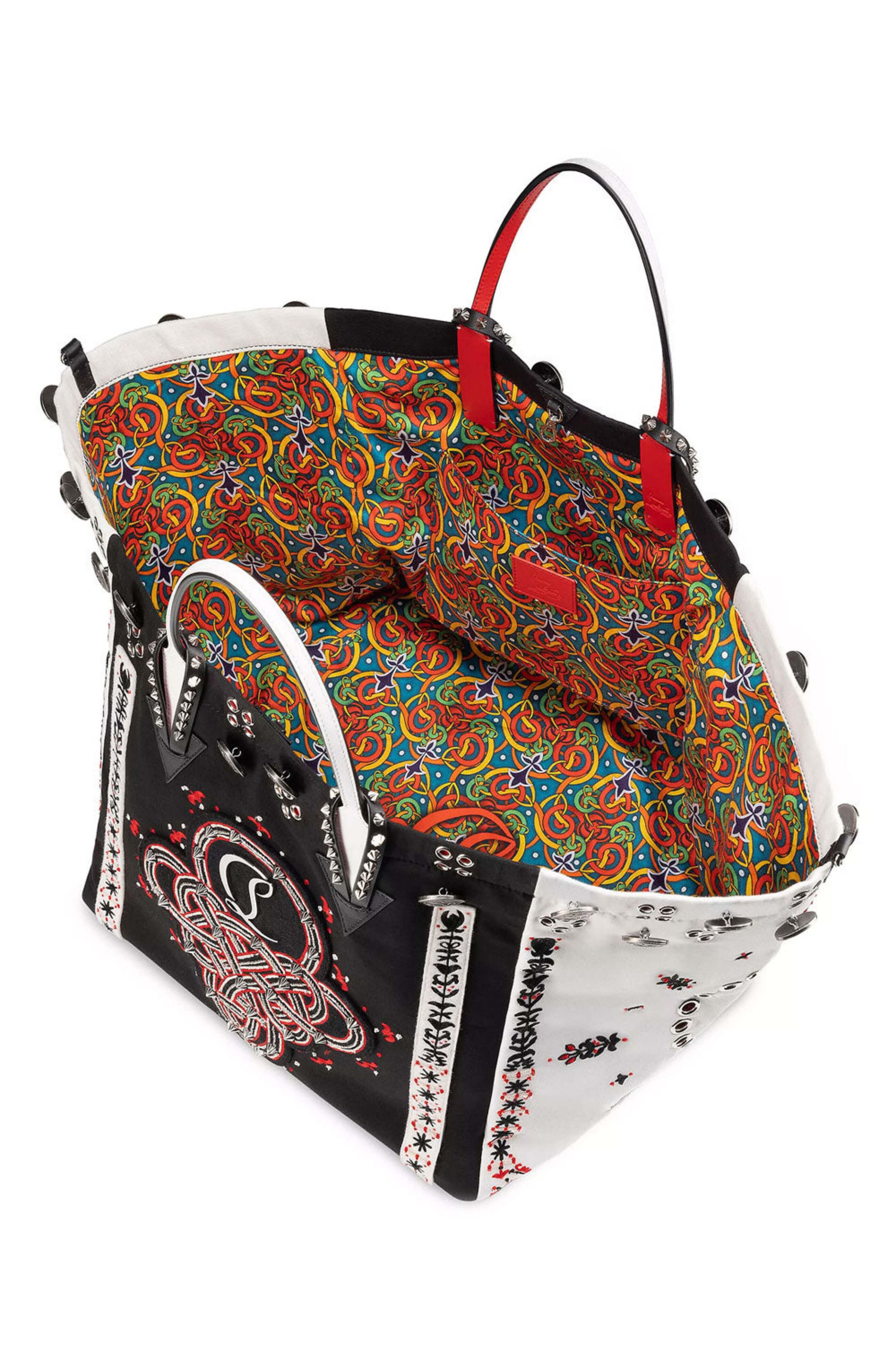 Christian Louboutin o1bcso1str0825 Size:OS/Breizcaba Large Tote in Black/White Size ONE SIZE - 3 Thumbnail