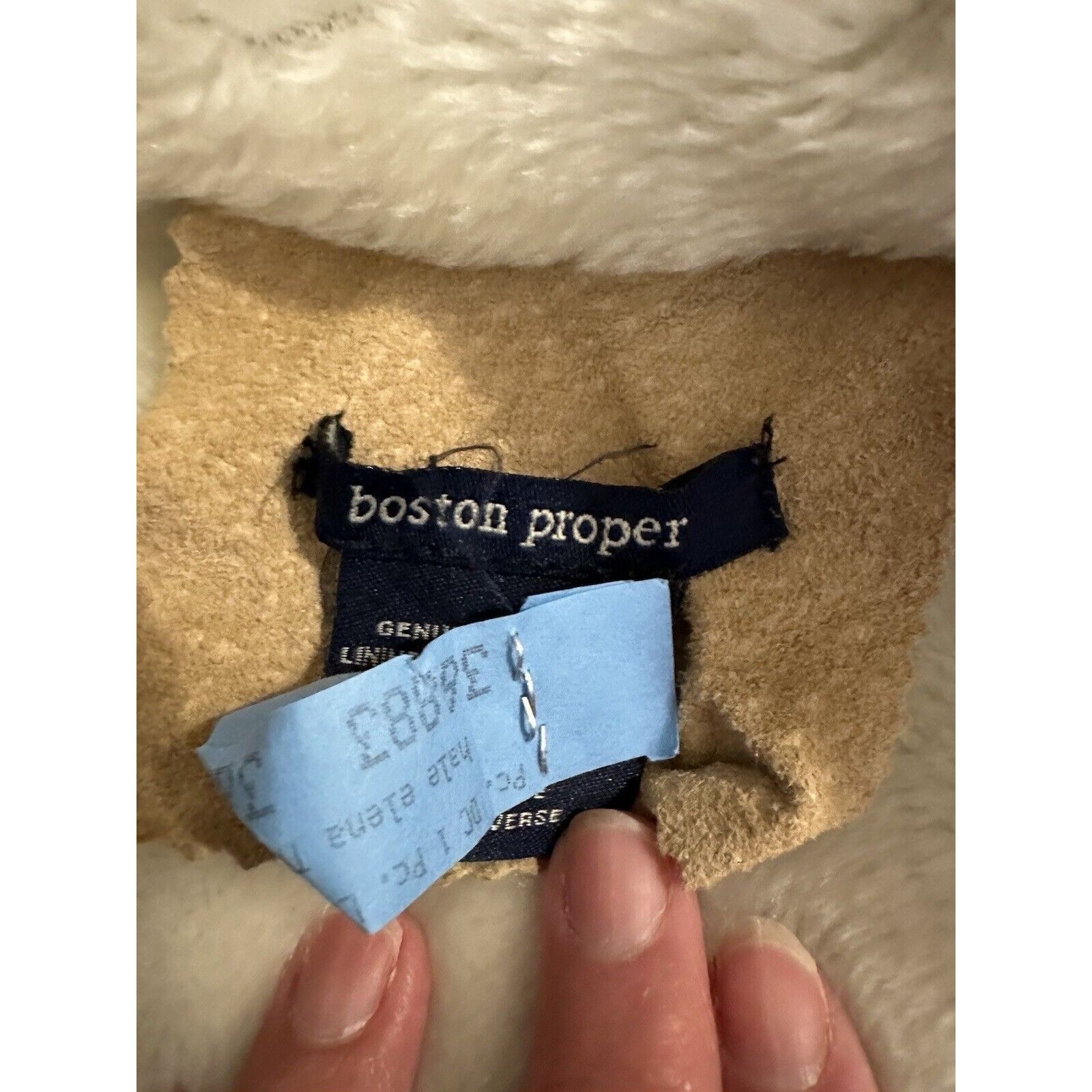 Boston Proper Vtg Penny Lane Y2K Leather Boston Proper Faux Sherpa Womans Size M / US 6-8 / IT 42-44 - 14 Thumbnail