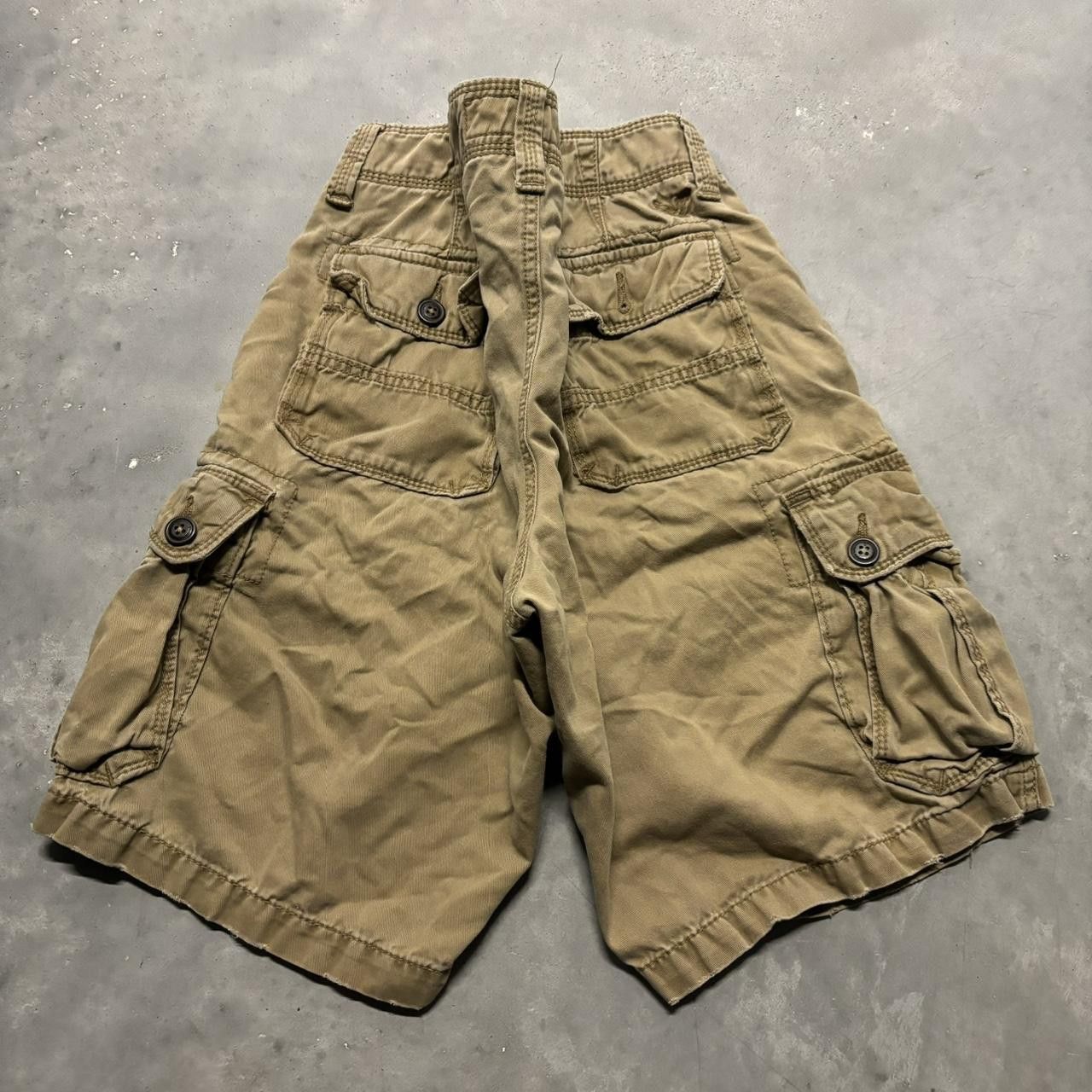 Japanese Brand × Vintage Crazy Vintage Y2K/2000s Baggy Brown Skater Style Cargo Shorts! Size US 30 / EU 46 - 5 Thumbnail