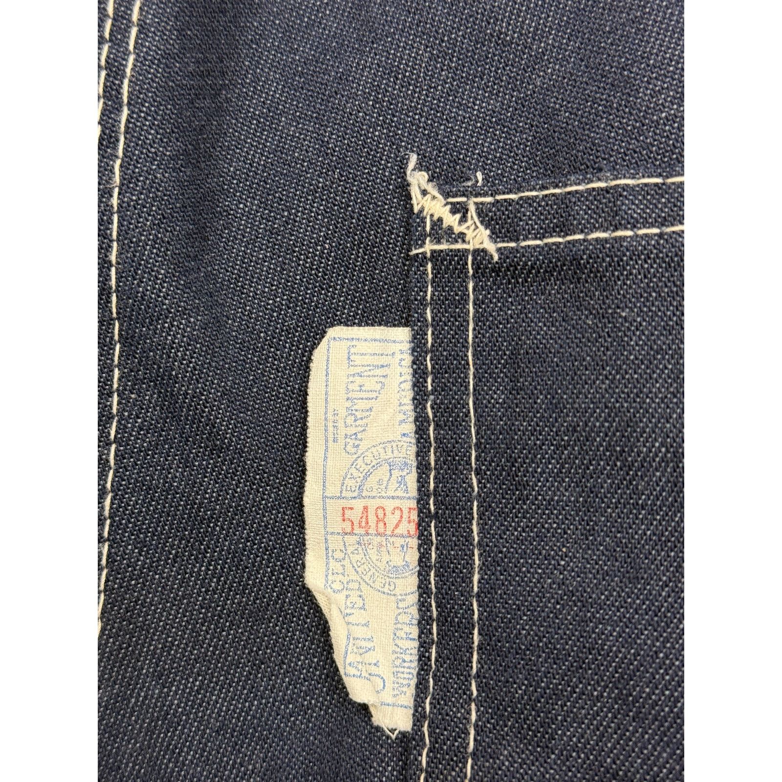 Vintage Vintage 60s/70s Sears Perma-Prest Carpenter Pants Denim 35W Size US 35 - 7 Thumbnail