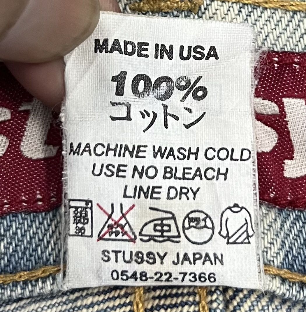Stussy VINTAGE STUSSY MADE IN USA DENIM PANTS Size US 33 - 17 Thumbnail