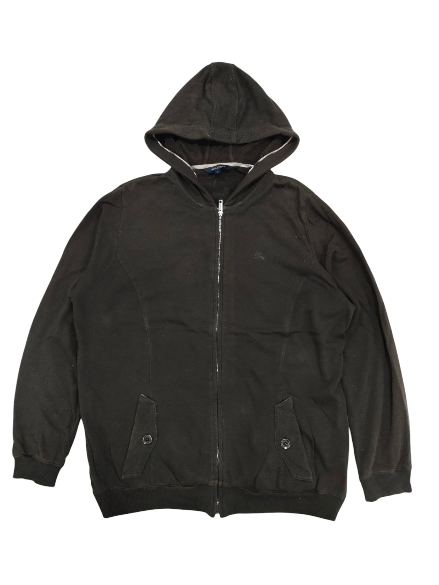 Burberry × Japanese Brand Burberry Zipper Hooded Sweater Size US L / EU 52-54 / 3 - 1 Thumbnail