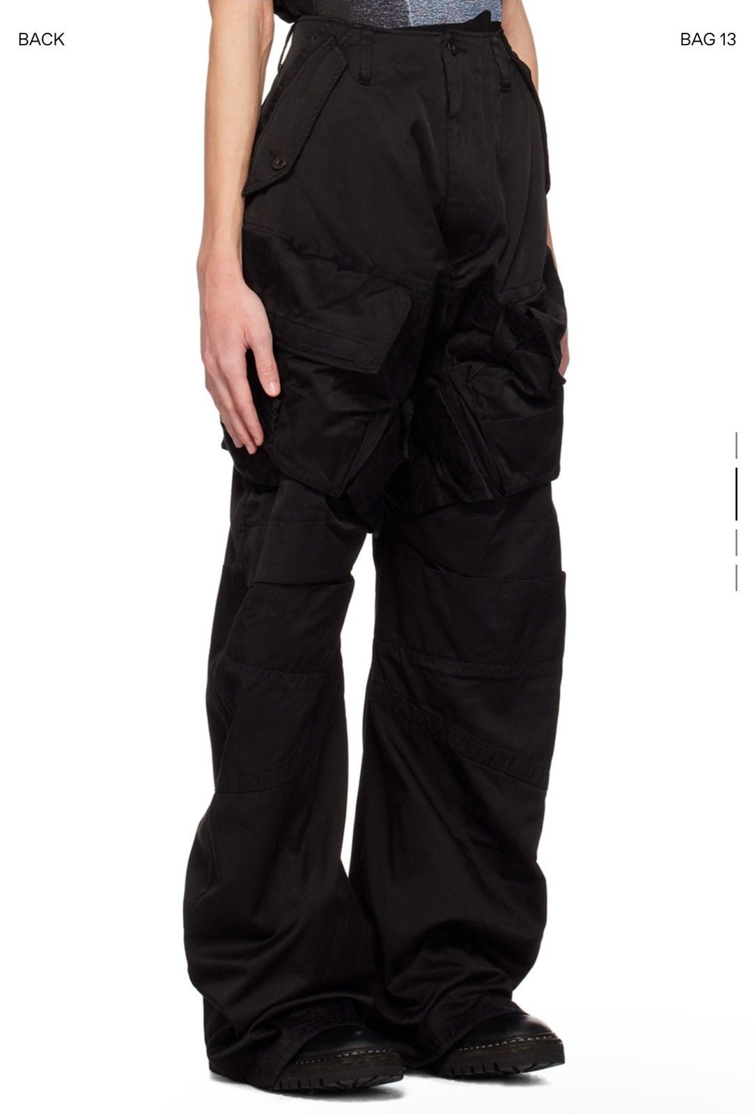 Julius Julius Black Edge Seam Gas Mask Cargo Pants Size 3 Size US 34 / EU 50 - 2 Thumbnail