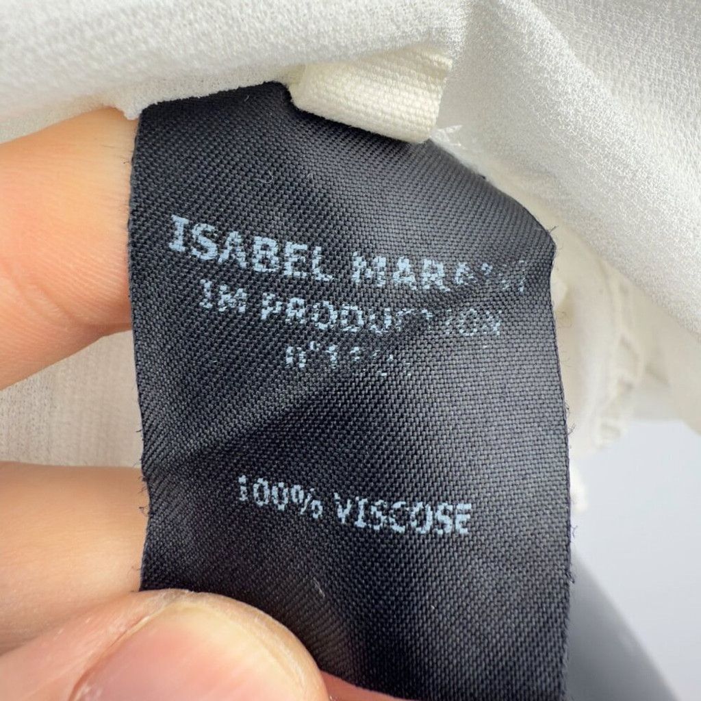 Isabel Marant ISABEL MARANT Etoile Sheer White Embroided Blouse Top sz M Size S / US 4 / IT 40 - 6 Thumbnail