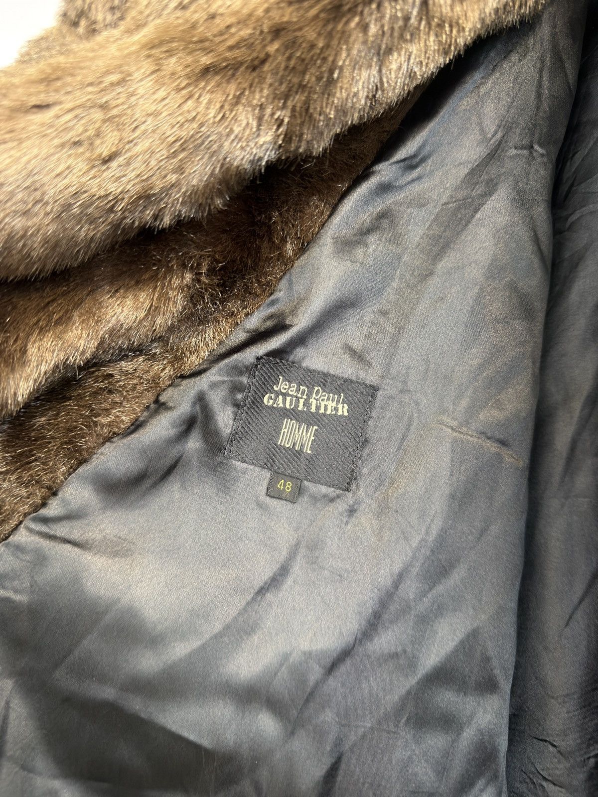 Jean Paul Gaultier Jean Paul Gaultier Faux fur coat 90s Size US L / EU 52-54 / 3 - 7 Thumbnail