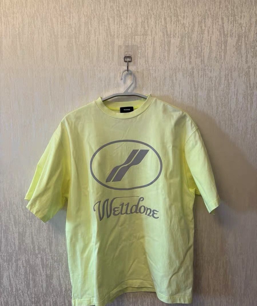 WE11DONE WE11DONE Reflective Logo Print Cotton Short Sleeve T-shirt Size US S / EU 44-46 / 1 - 1 Thumbnail
