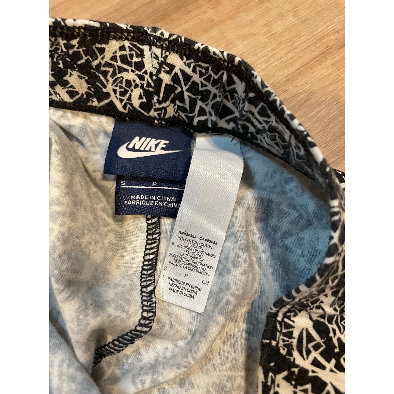 Nike Nike Cotton Pattern Black White Women’s Printed Leggings SM Size 27" / US 4 / IT 40 - 3 Thumbnail