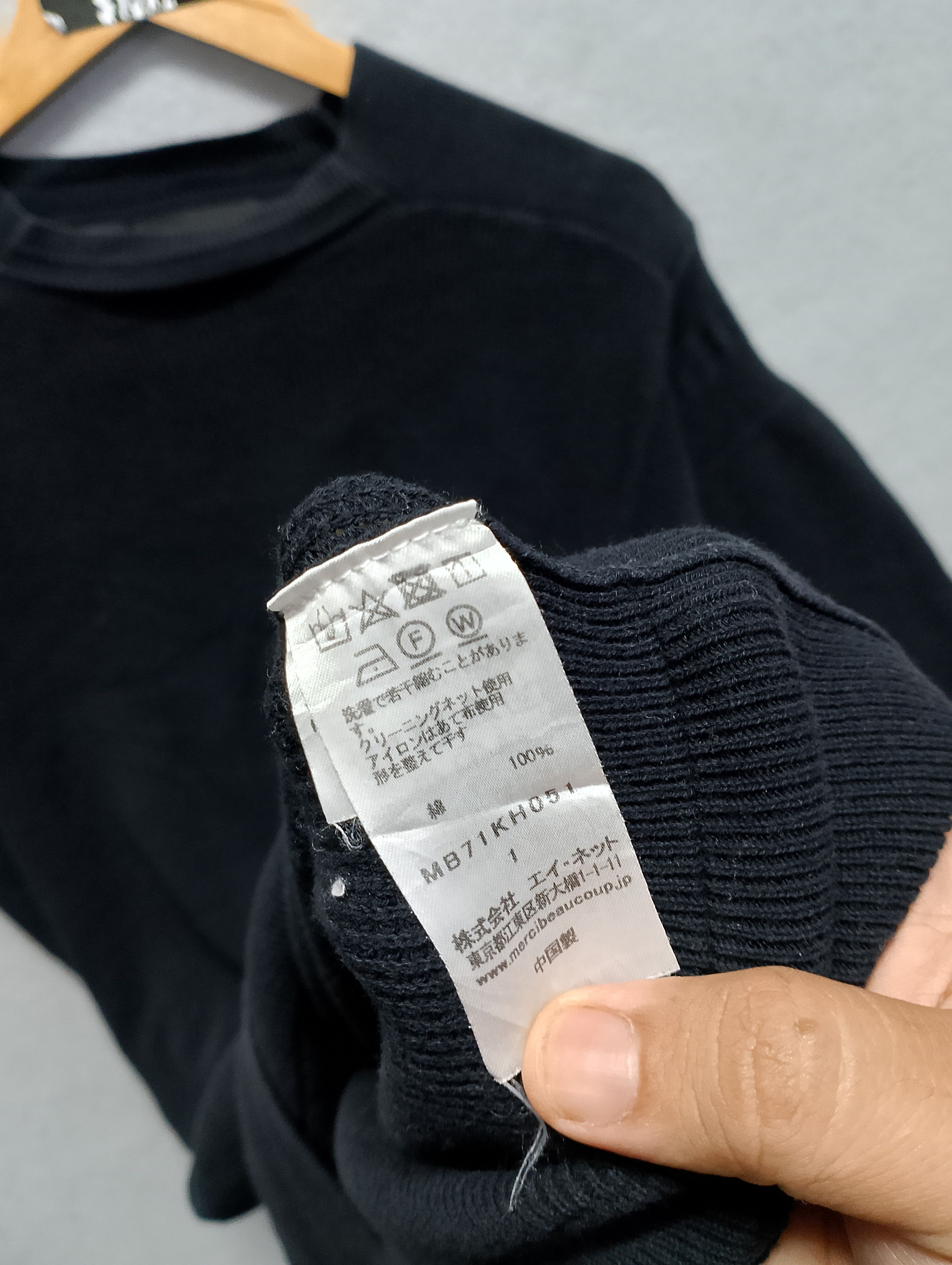 mercibeaucoup mercibeaucoup Issey miyake Black Knit Sweater Size XL / US 12-14 / IT 48-50 - 5 Thumbnail
