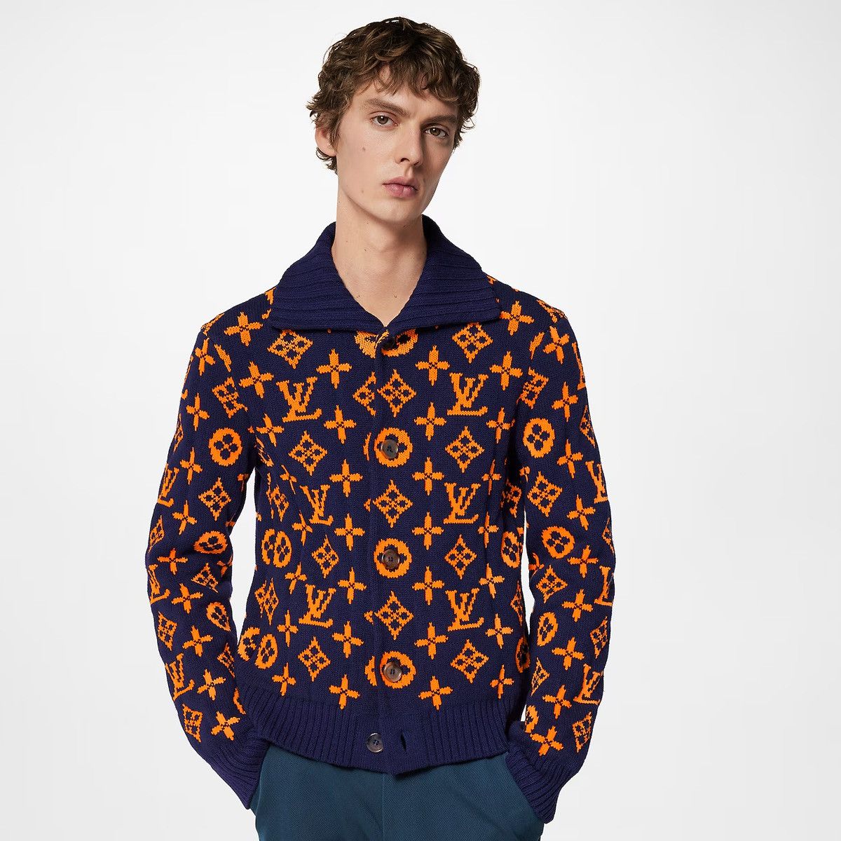 Louis Vuitton Signature Cardigan Virgil Abloh | Grailed