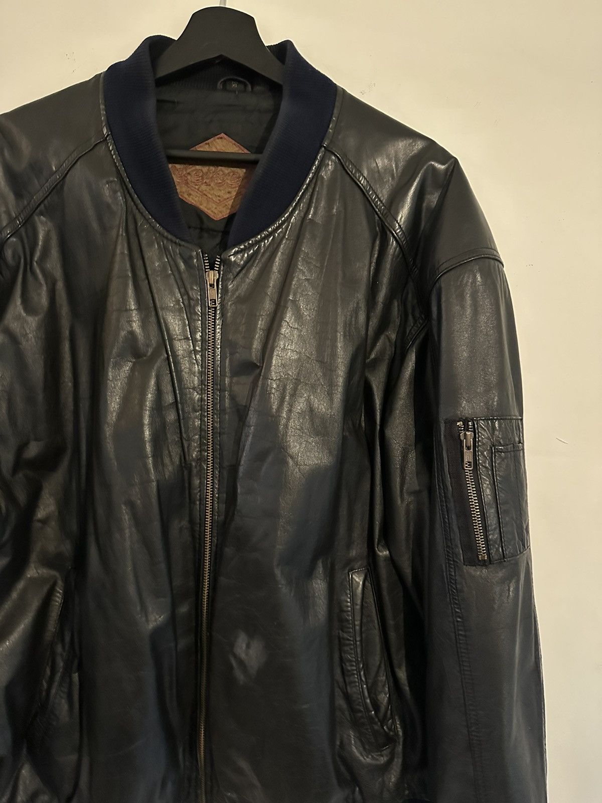 Vintage Leather Bomber Size US XL / EU 56 / 4 - 2 Thumbnail