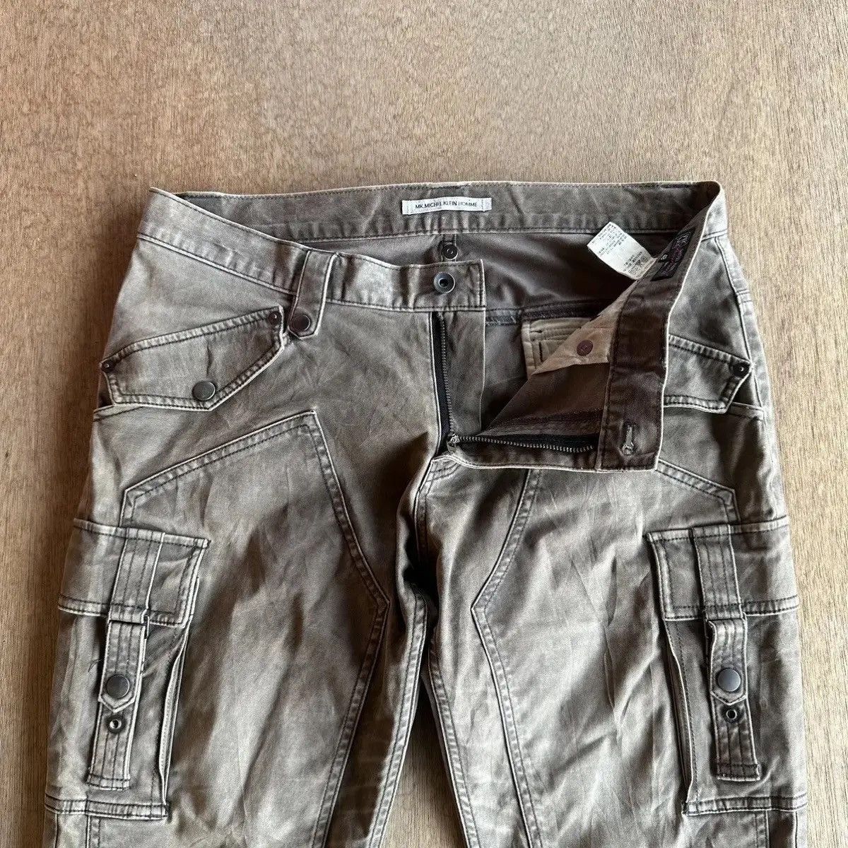 Selected Homme FLARES/BOOTCUT VTG DOUBLE KNEE RARE BONDAGE PUNK JAPAN PANTS Size US 33 - 10 Thumbnail