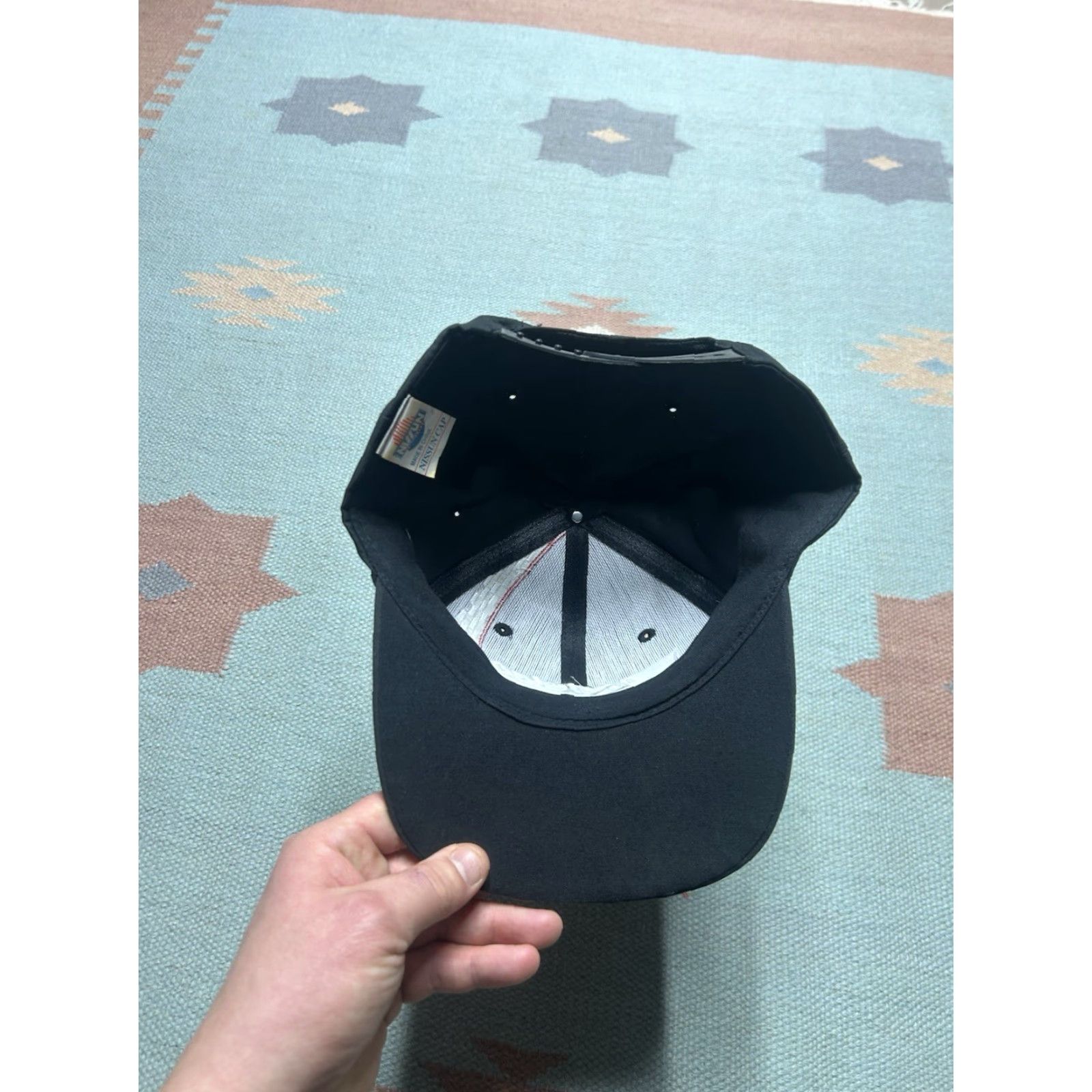 Vintage VINTAGE SnapBack Hat Cap AC Delco Universal Lift Parts Racing Checkered Black Adjustable Black Men Mens Cap Size ONE SIZE - 5 Thumbnail