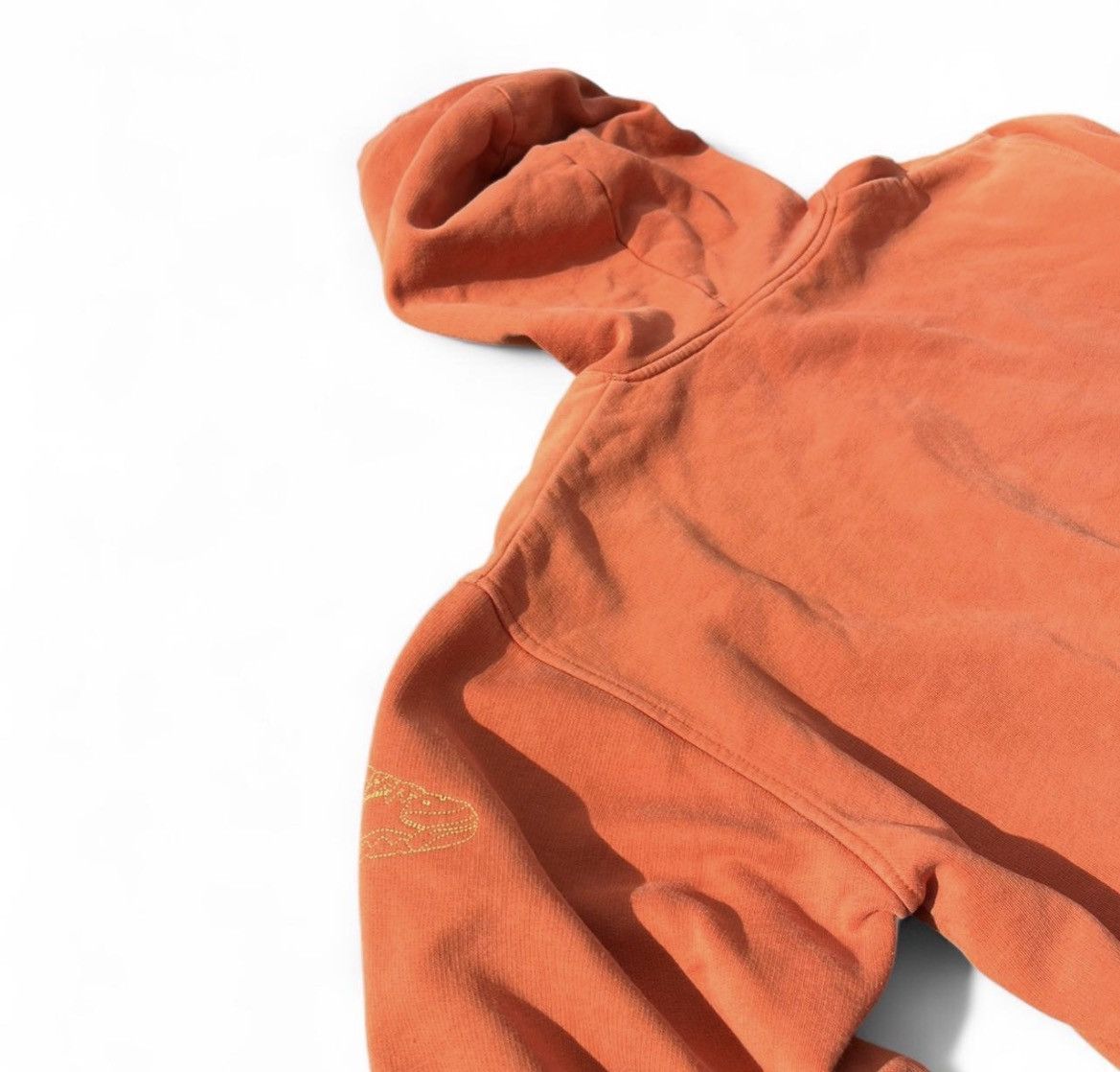 Nike Vintage Nike AirSoul Orange Pullover Hoodie - Size Large Size US L / EU 52-54 / 3 - 3 Thumbnail