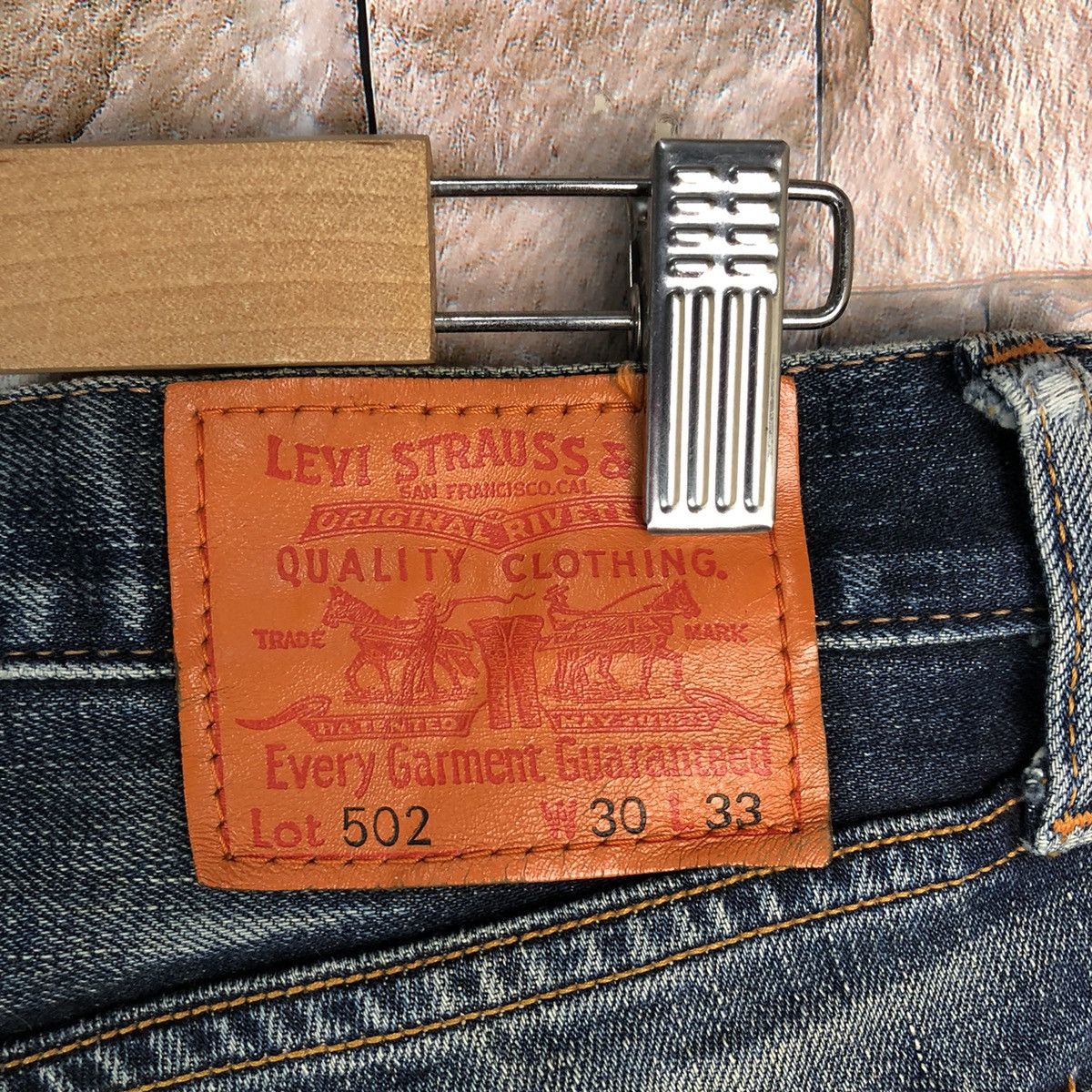 Levi's 502 Classic Levis Blue Jeans denim Pants #7568 Size US 31 - 20 Thumbnail