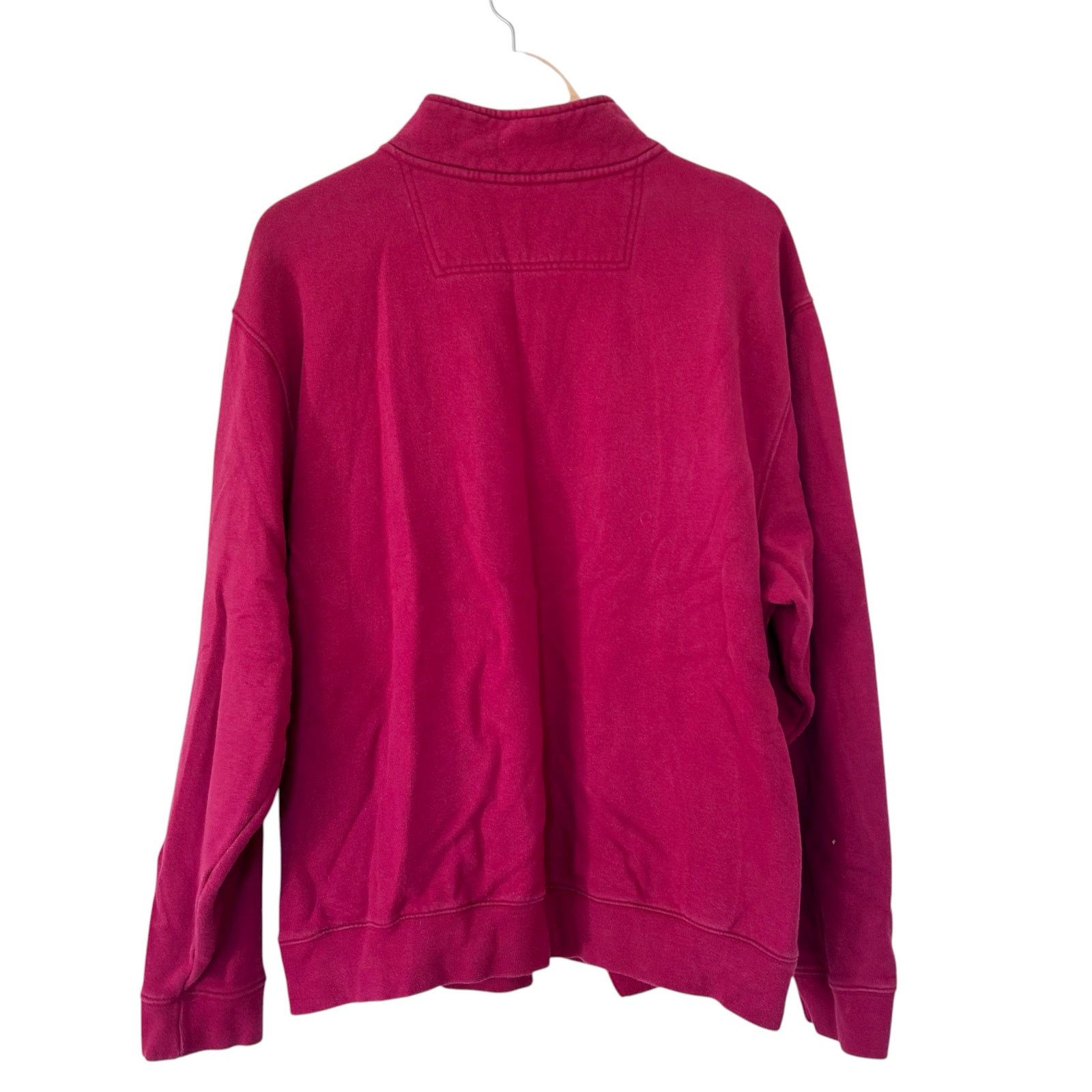 L.L. Bean LL Bean Red Quarter Zip Sweater Sz XL Size US XL / EU 56 / 4 - 3 Thumbnail