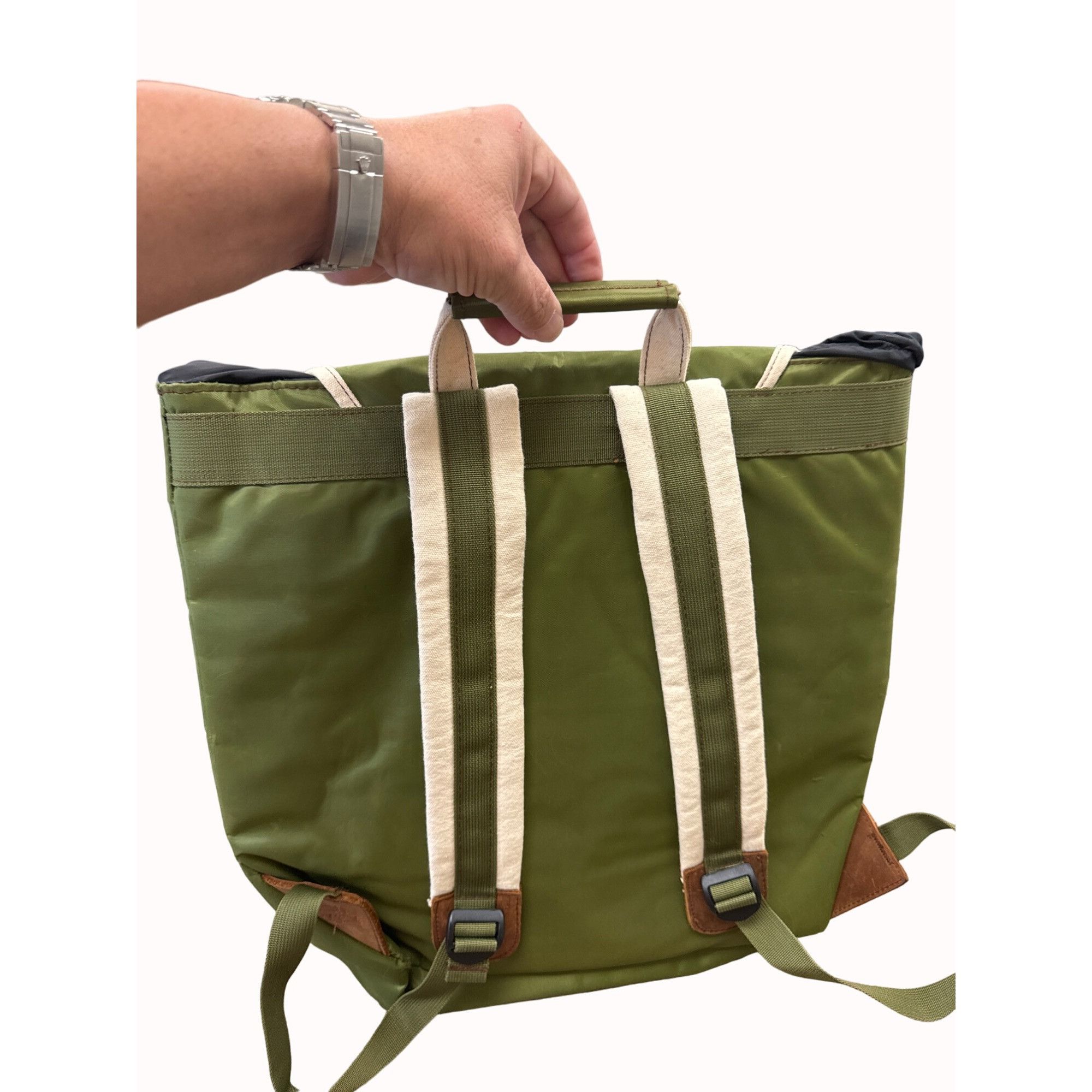 Paul Frank Paul Frank vintage 2005 green messenger back pack bag SKU 63 Size ONE SIZE - 9 Thumbnail