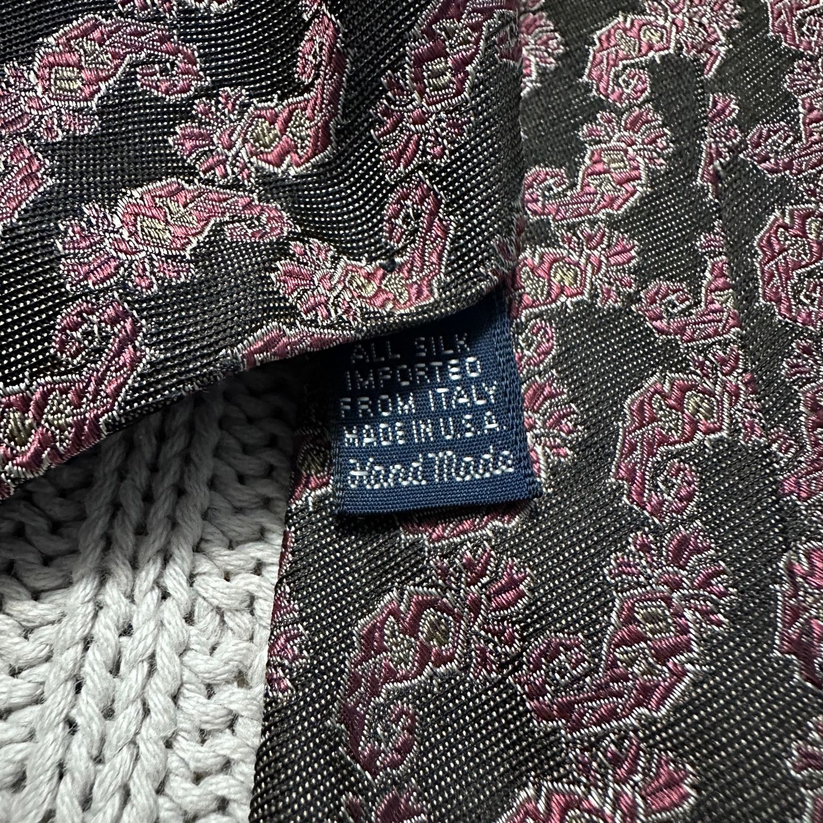 Alexander Julian Alexander Julian olive green paisley silk tie Size ONE SIZE - 4 Thumbnail