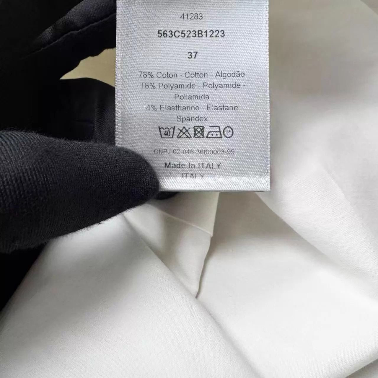 Dior Dior White Embroidered CD Bee Short-Sleeve Shirt 37 XS Size US XS / EU 42 / 0 - 5 Thumbnail
