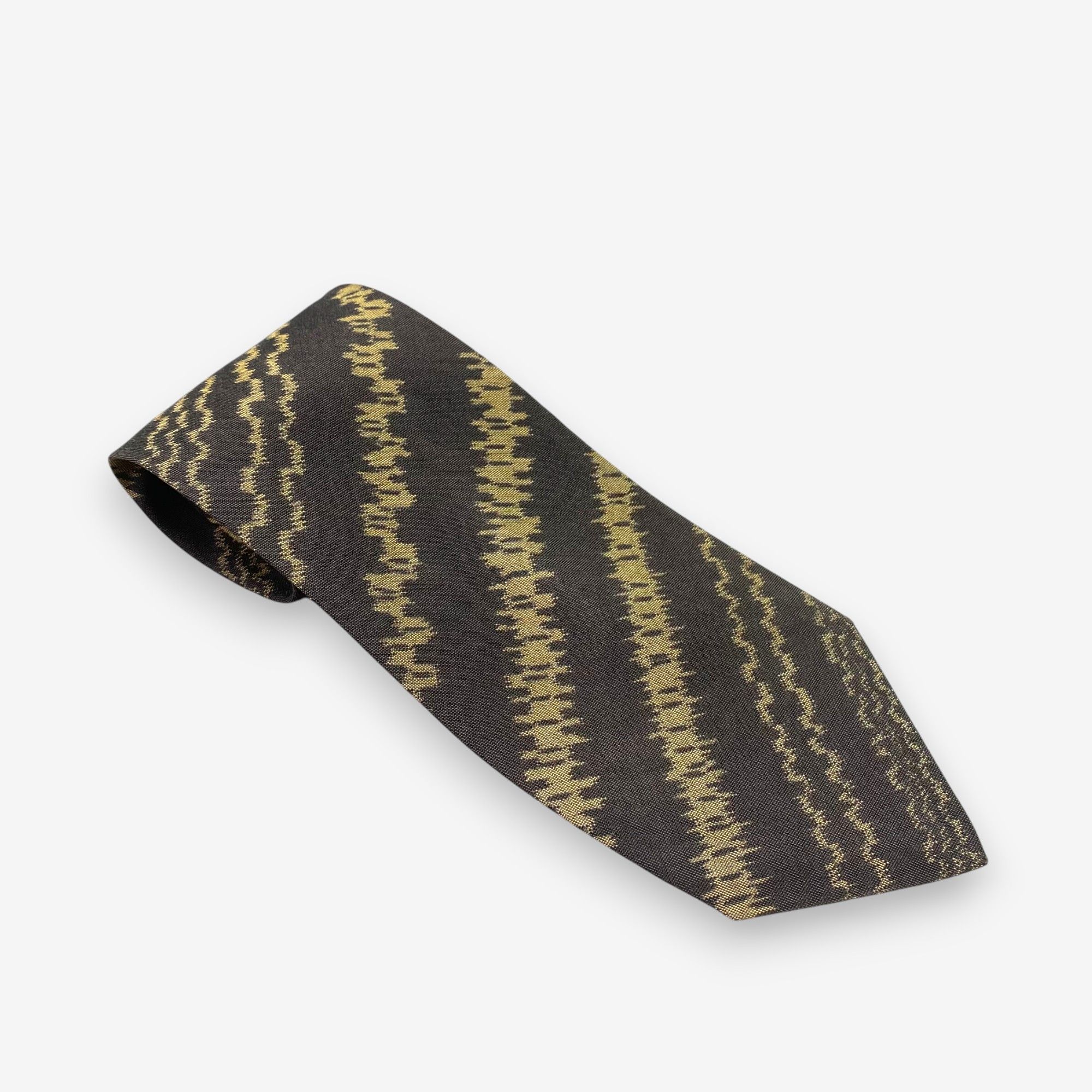 Issey Miyake Vintage Issey Miyake SILK Necktie Cravate Pure Silk Neck Tie Size ONE SIZE - 2 Thumbnail