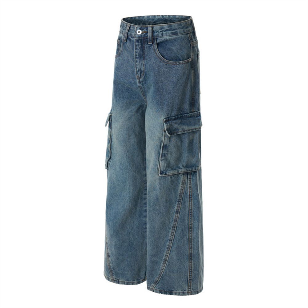 Vintage Distressed washed punk vintage men's loose work jeans Size US 32 / EU 48 - 5 Thumbnail