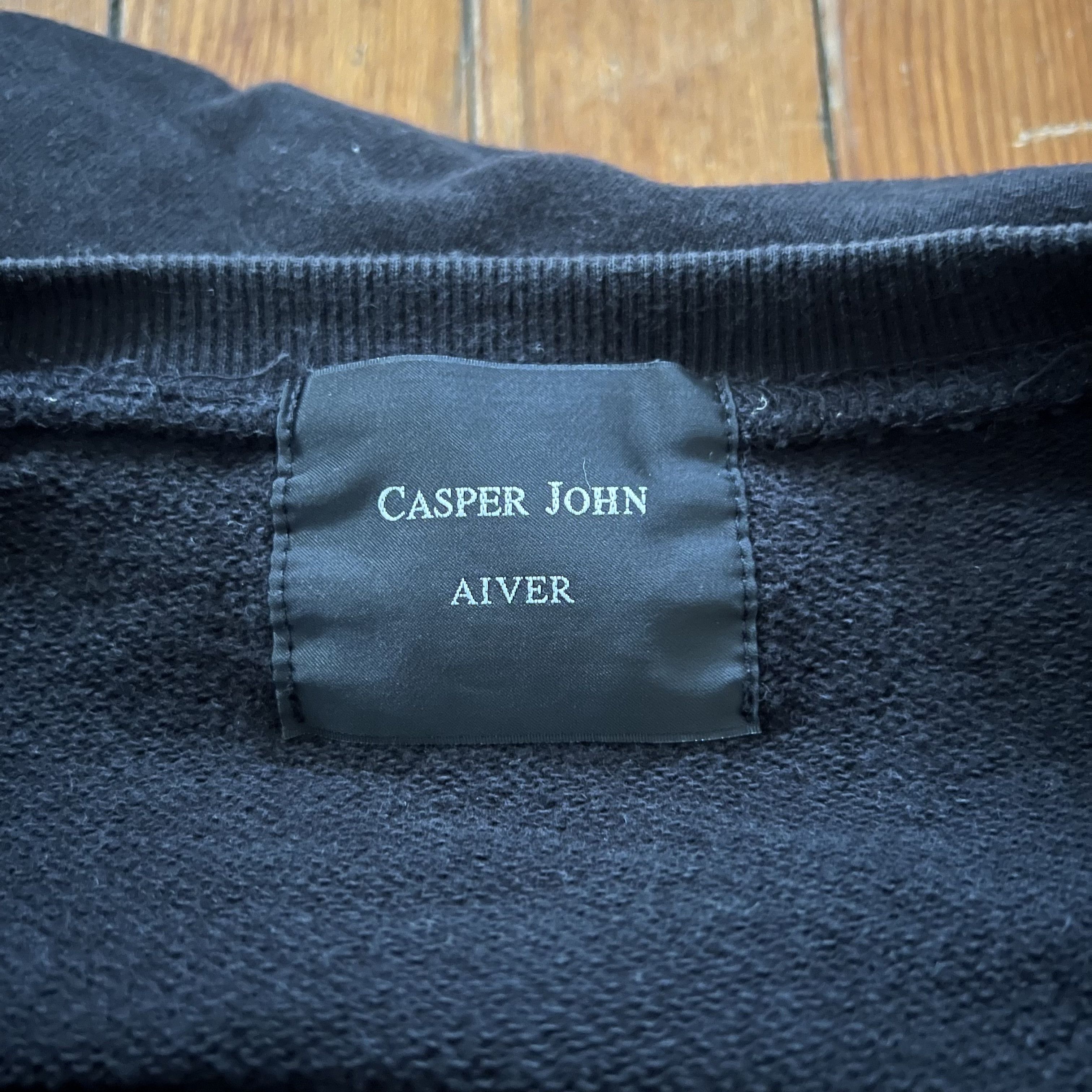 Japanese Brand Casper John Side-zip sweatshirt / Black / Medium Size US M / EU 48-50 / 2 - 3 Thumbnail