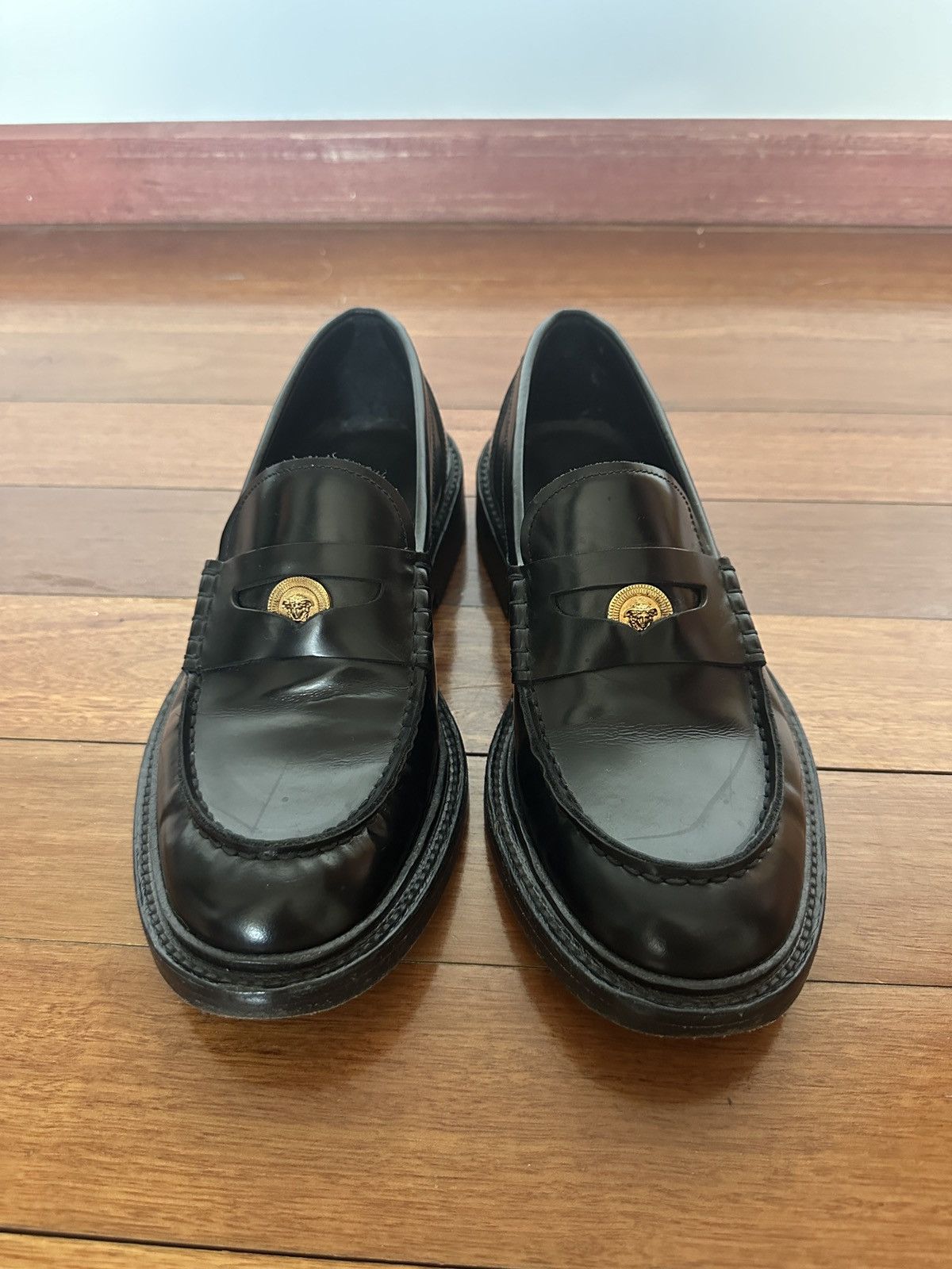 versace penny loafer