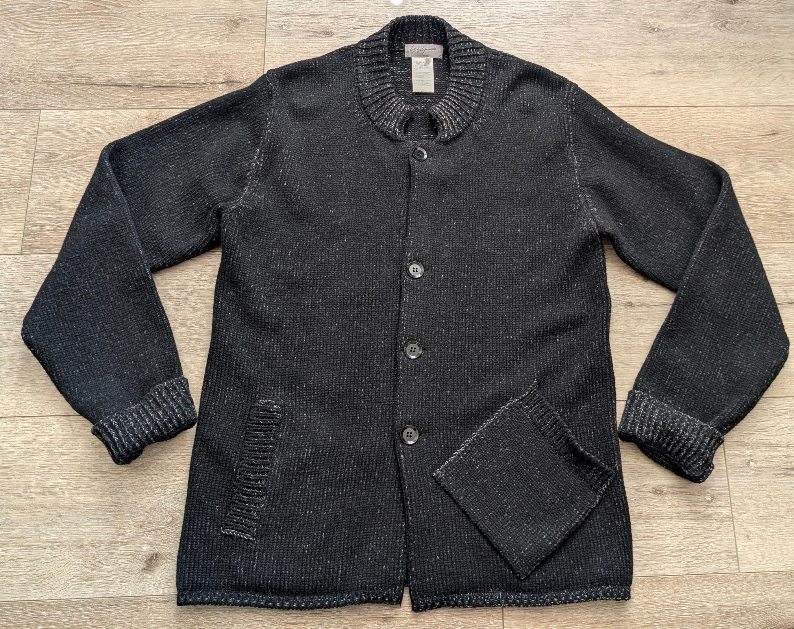 Yohji Yamamoto Yohji Yamamoto Pour Homme Vintage A/W Wool Cardigan Size 4 Size US L / EU 52-54 / 3 - 5 Thumbnail