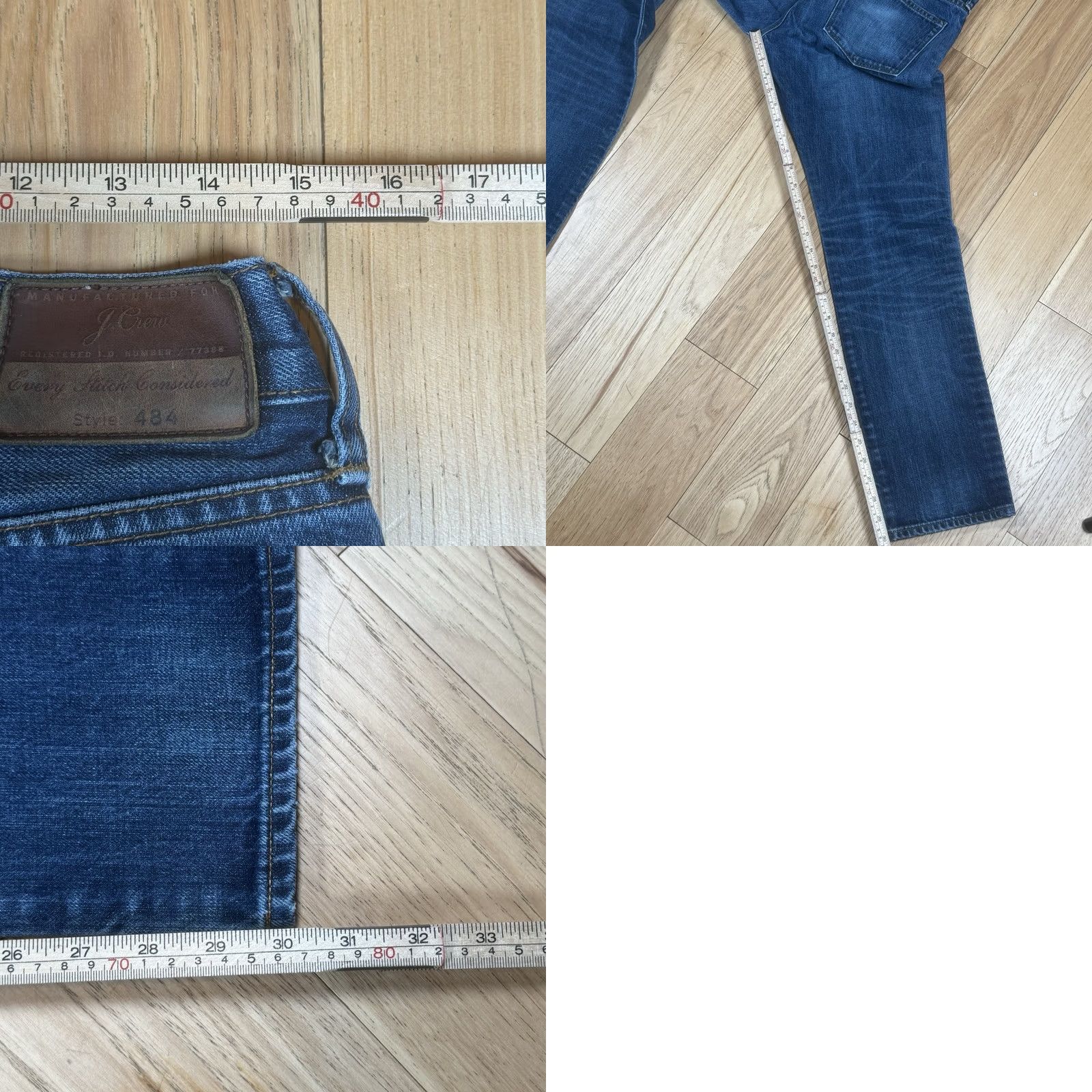 Denime J Crew Jeans 30x31 Japanese Denim Medium Wash Men Straight 484 Kaihara Blue Denim Jeans Mens 30 Regular Size Type: Regular Size US 30 / EU 46 - 8 Thumbnail