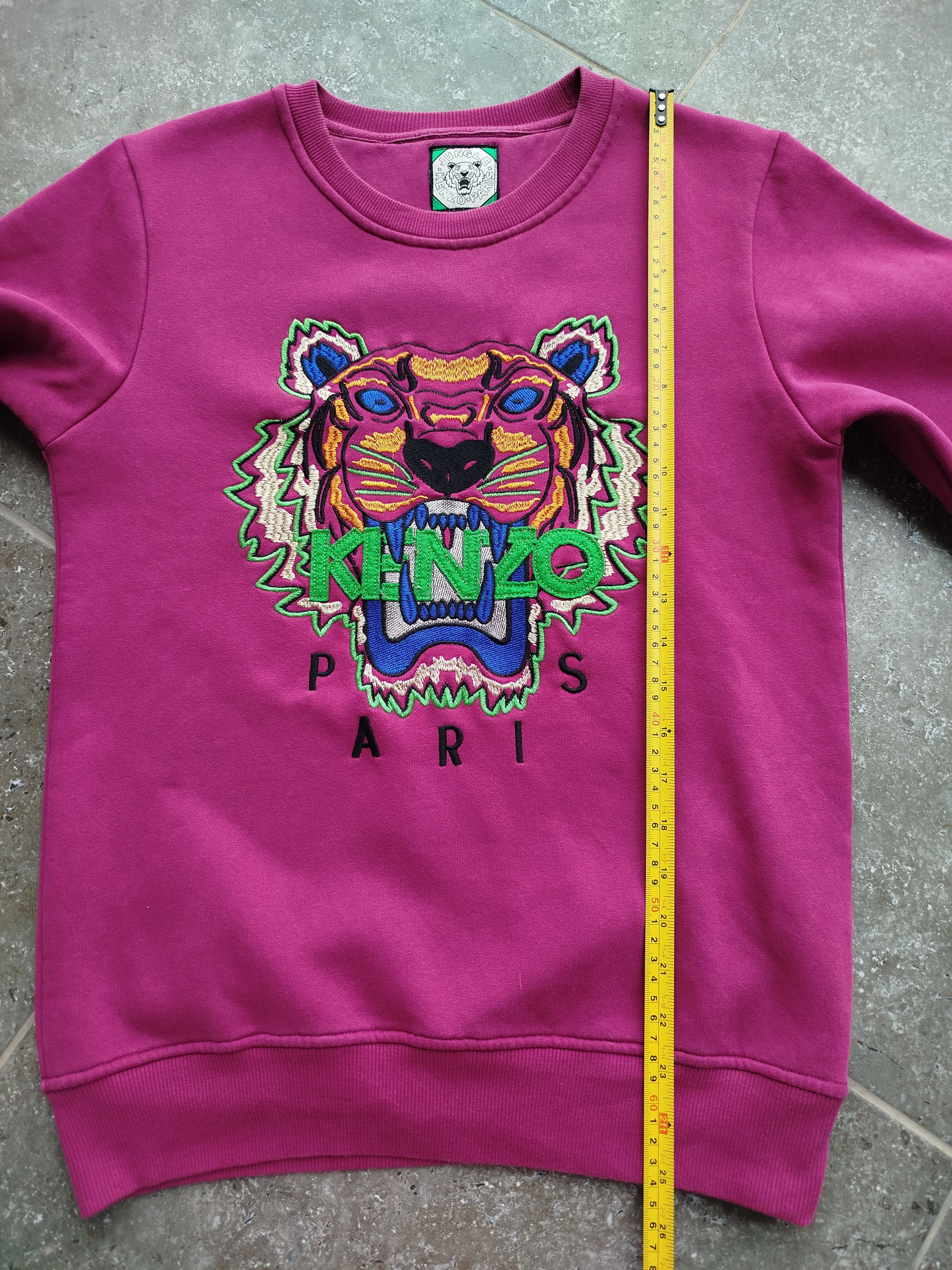 Kenzo Sweatshirt Tiger Head Embroidery Cotton Vintage Size M Size M / US 6-8 / IT 42-44 - 12 Thumbnail