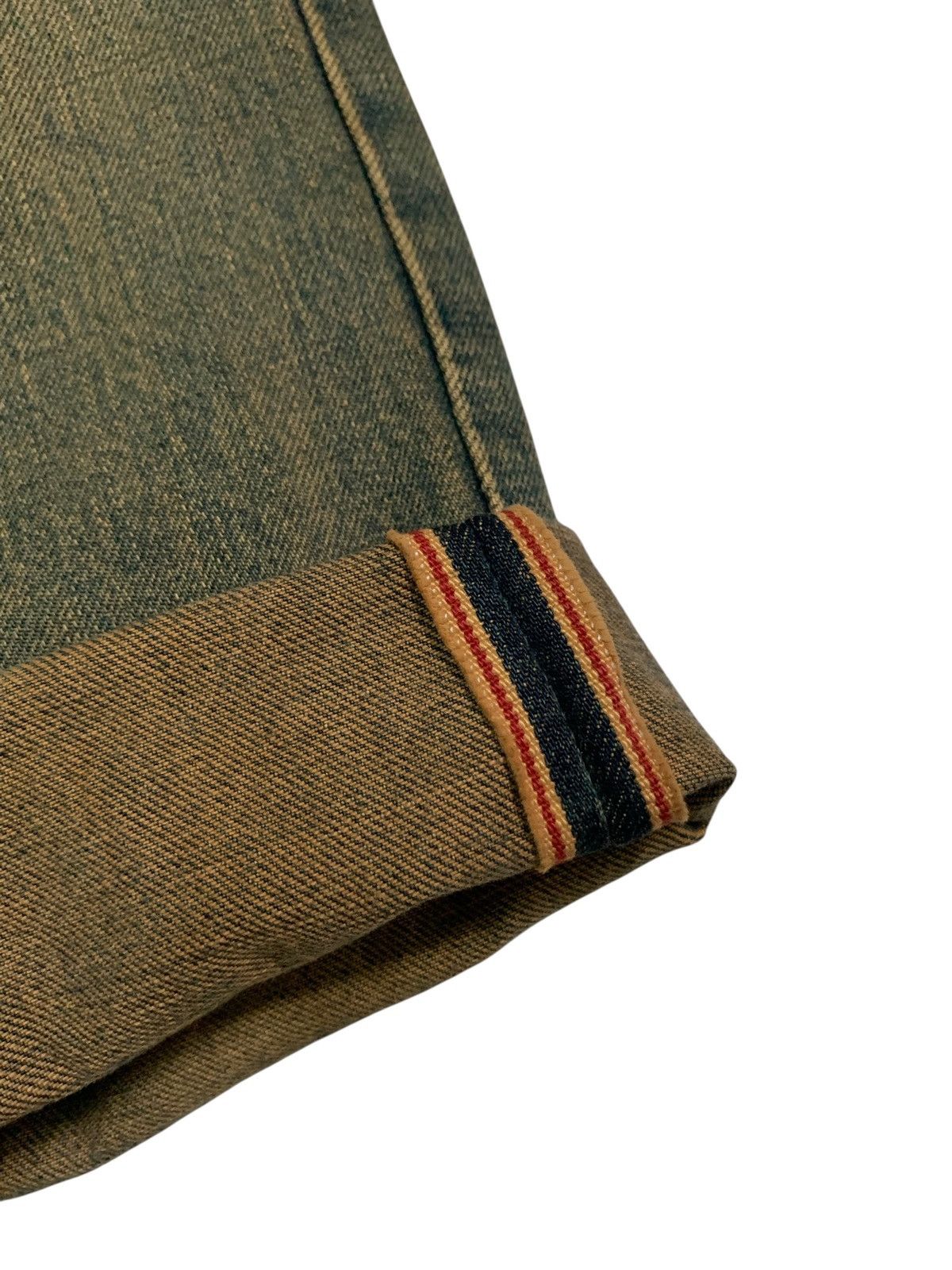 Kapital VINTAGE WRANGLER SELVEDGE BAGGY RUSTY DISTRESSED DENIM Size US 30 / EU 46 - 11 Thumbnail