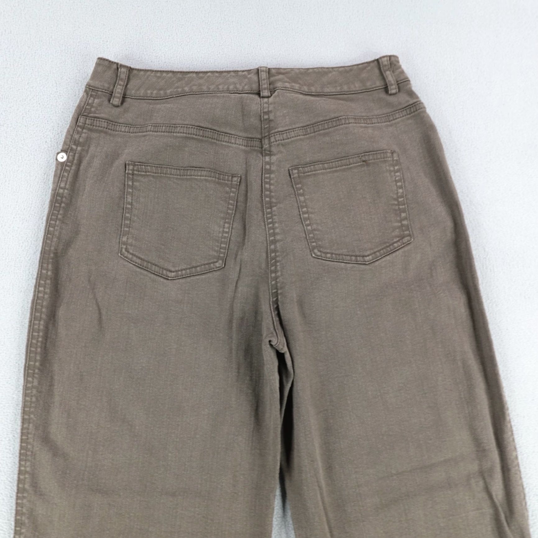 St. John St John Jeans Womens 4 Brown Denim Straight Leg Relaxed Baggy Loose Fit Pants Size 28" / US 6 / IT 42 - 5 Thumbnail