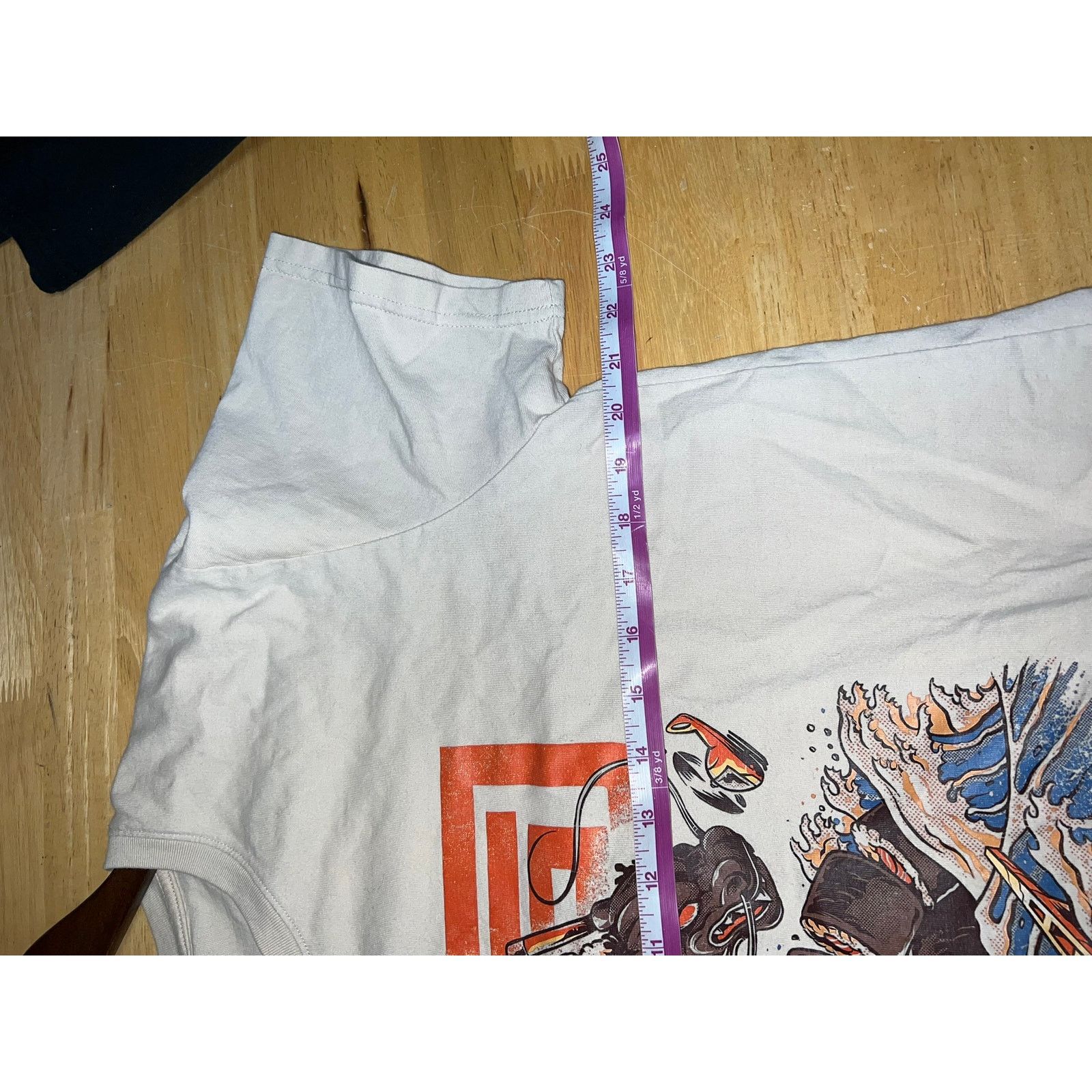 Vintage Dragon Shirt Sushi Dragons Threads Graphic Food Brown Tee L Size US L / EU 52-54 / 3 - 7 Thumbnail