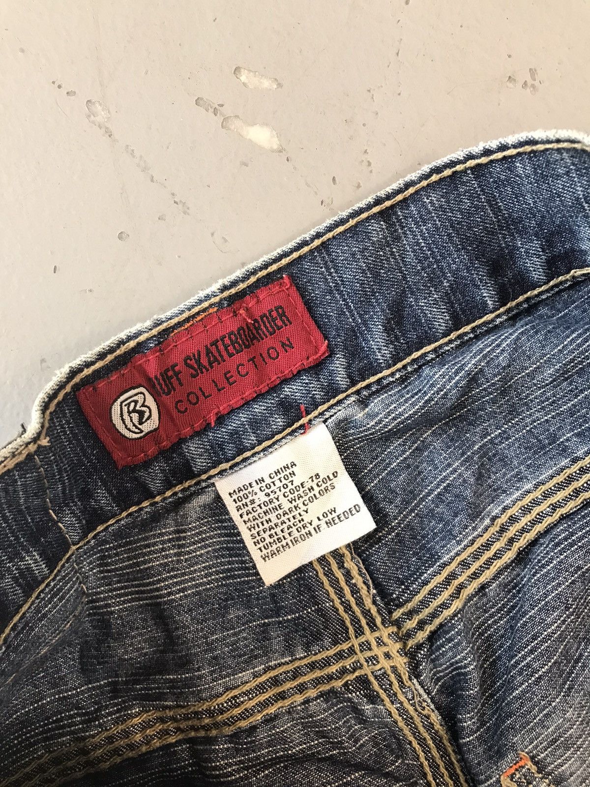 JNCO × Southpole × Vintage Vintage ruff skateboarder logo embroidered big pocket denim Size US 30 / EU 46 - 7 Thumbnail