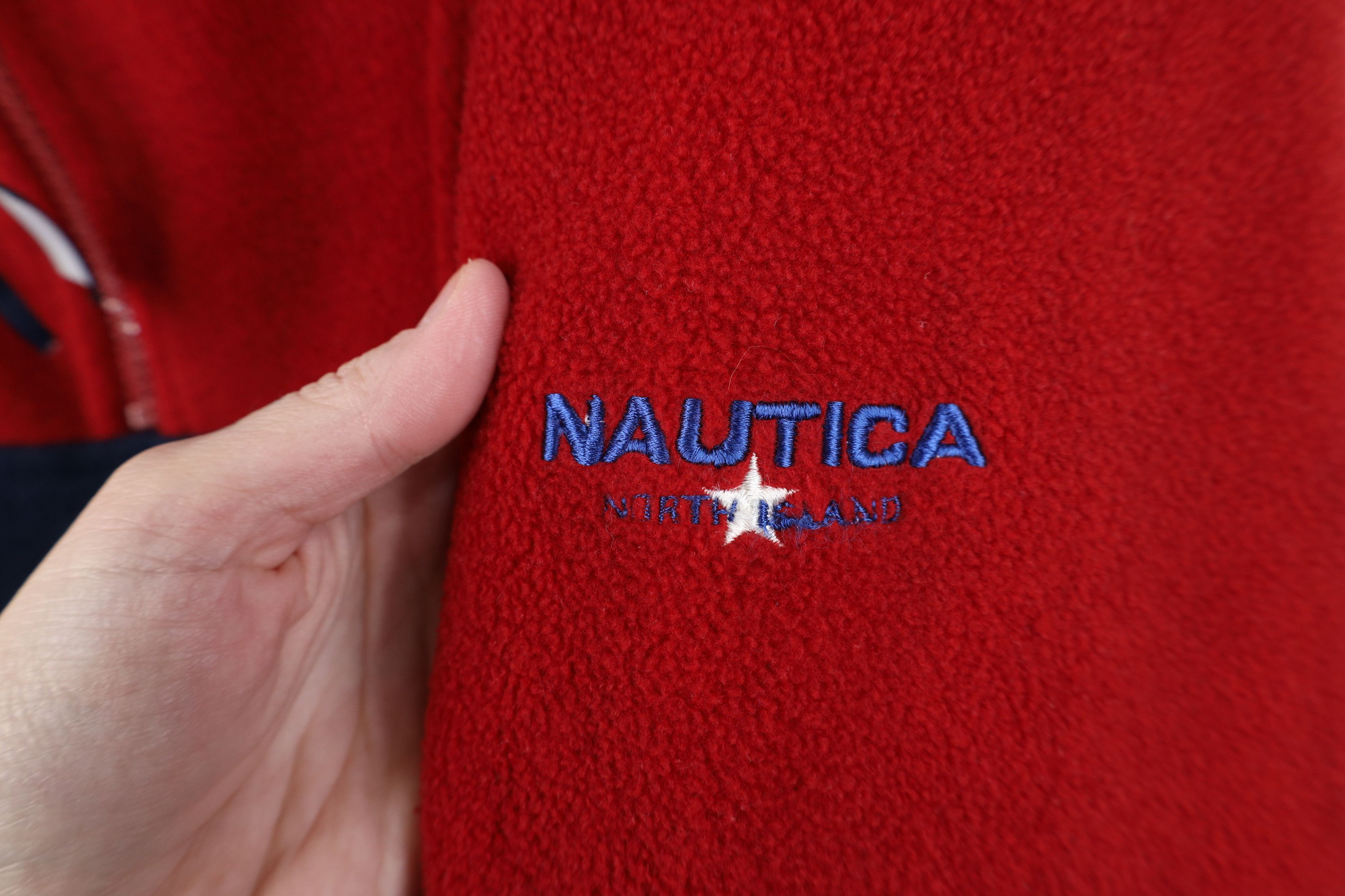 Nautica Vintage 90s Nautica North Island 1/4 Half Zip Sweater USA Size US XL / EU 56 / 4 - 4 Thumbnail