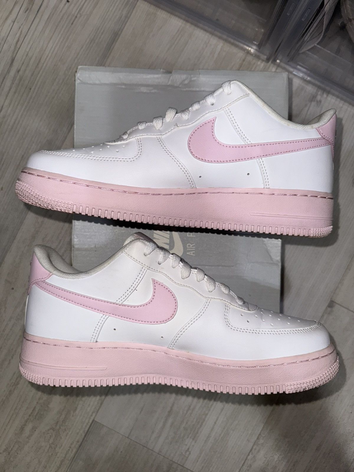 Nike Nike Air Force 1 Low ‘07 White Pink Foam Size US 9.5 / EU 42-43 - 3 Thumbnail