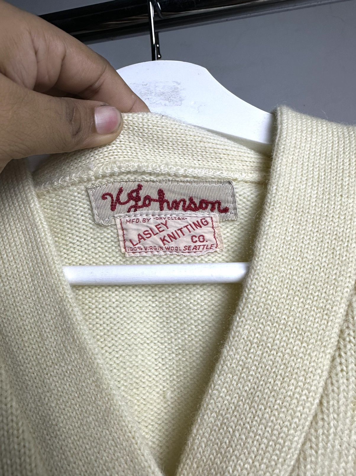Vintage 60’s Letterman Wool Cardigan Varsity Size US S / EU 44-46 / 1 - 4 Thumbnail