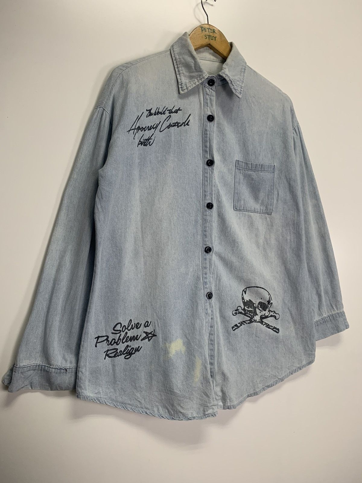 Japanese Brand × Vintage Vintage Denim denim button up Size US M / EU 48-50 / 2 - 5 Thumbnail