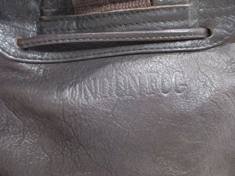 If Six Was Nine Genuine vintage brown LONDON FOG leather backpack Size 30 - 5 Thumbnail