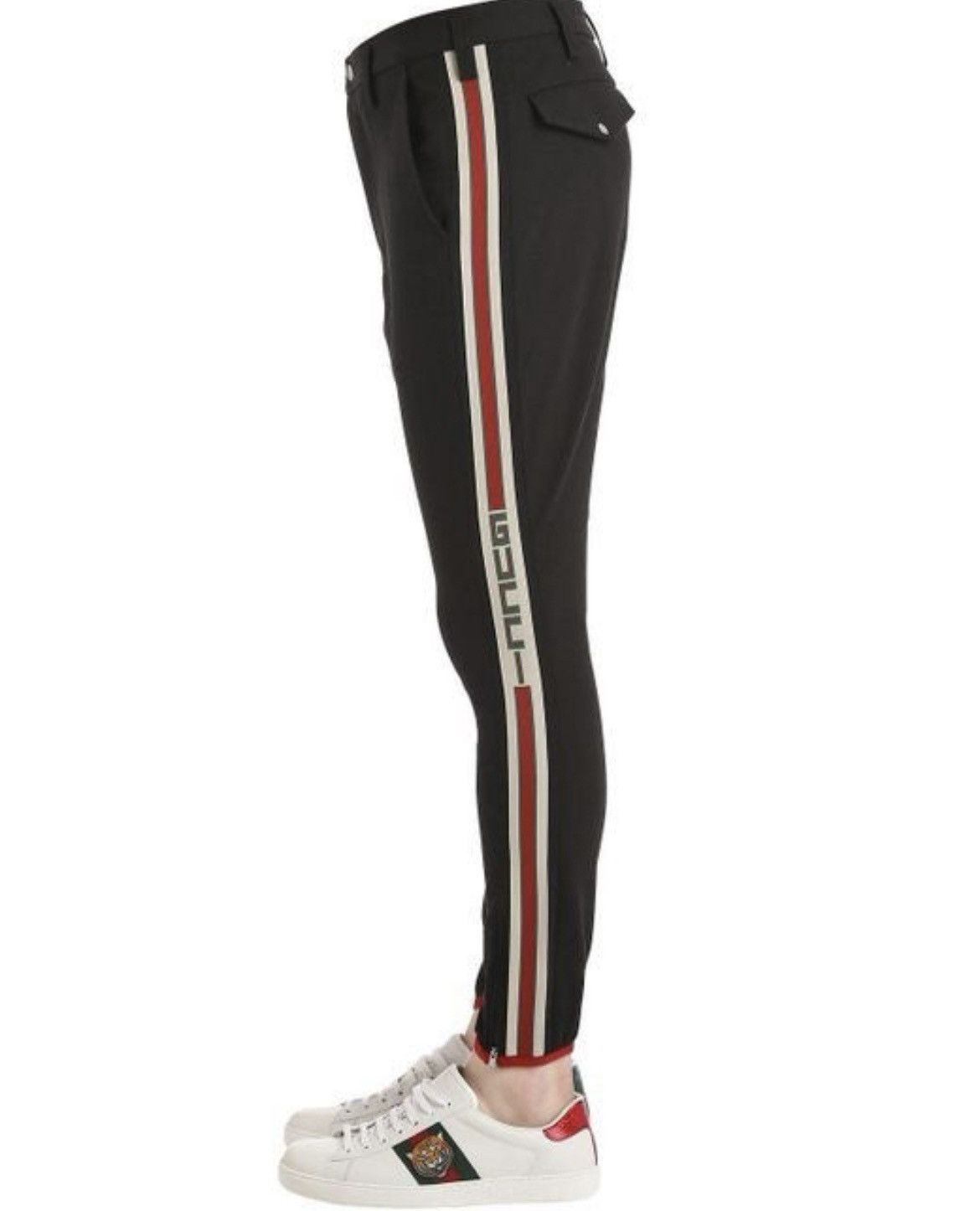 Gucci Gabardine Side Stripe Equestrian Pants Size US 34 / EU 50 - 2 Thumbnail