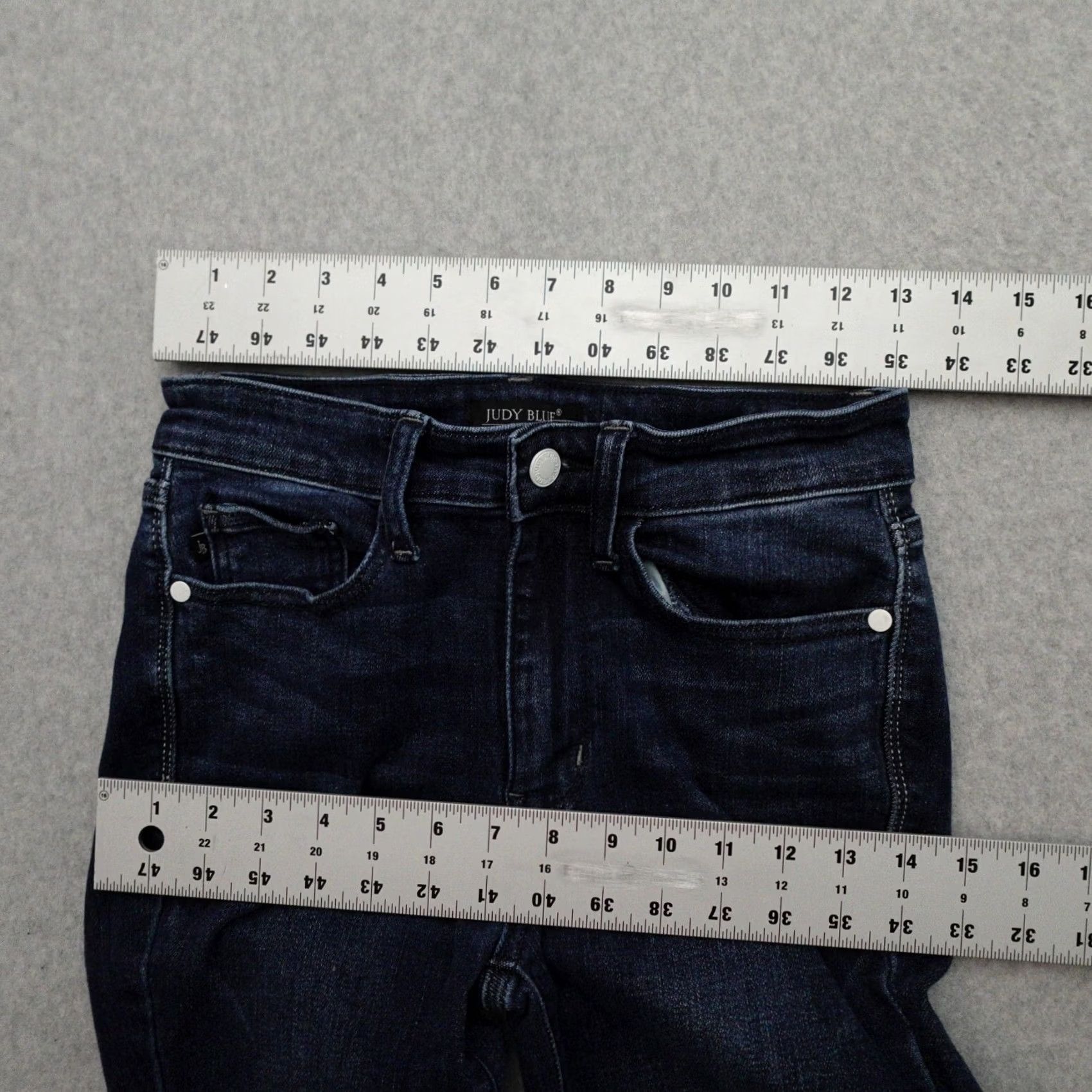 Denime Judy Blue Jeans Womens Blue Denim Skinny Fit Stretch 3/26x27 Size 26" / US 2 / IT 38 - 7 Thumbnail