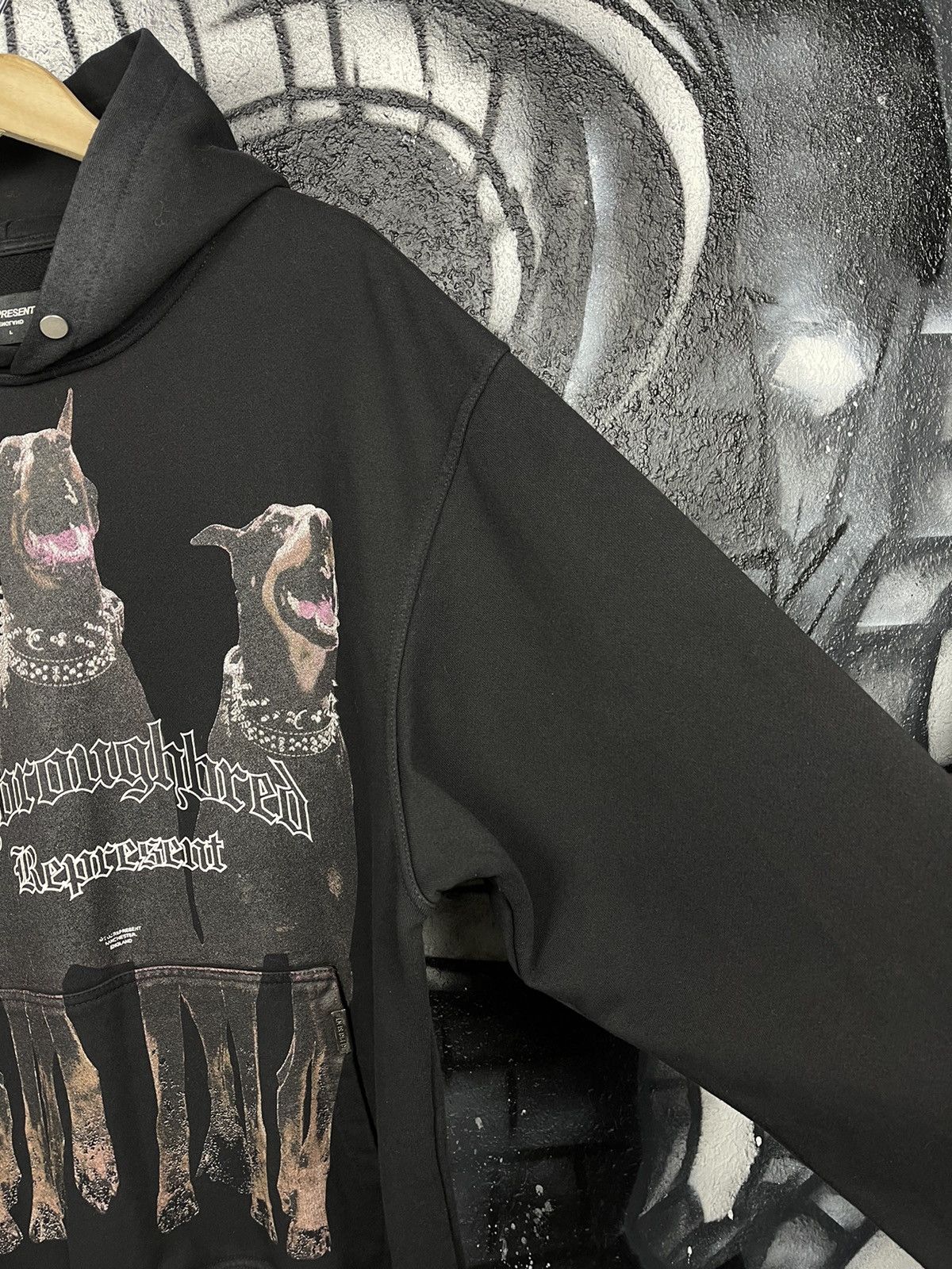 Represent Clo. Represent Thoroughbred Doberman Oversized Hoodie Size L Size US L / EU 52-54 / 3 - 7 Thumbnail