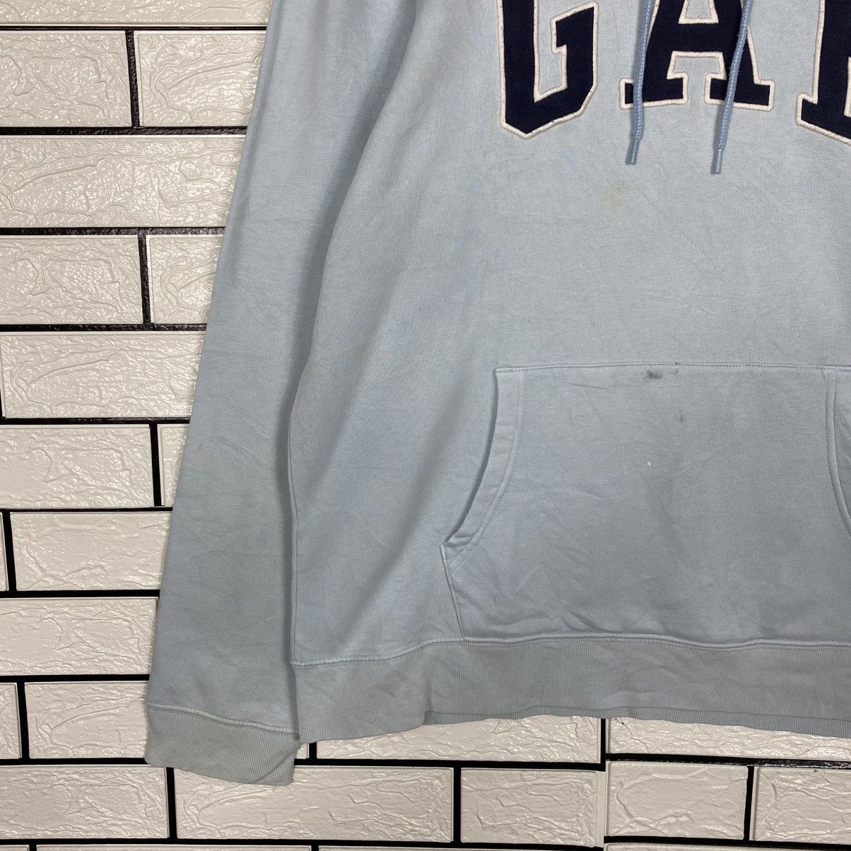 Japanese Brand 📌Baby Blue Gap Hoodie Pull Over Embroidery Size US L / EU 52-54 / 3 - 5 Thumbnail