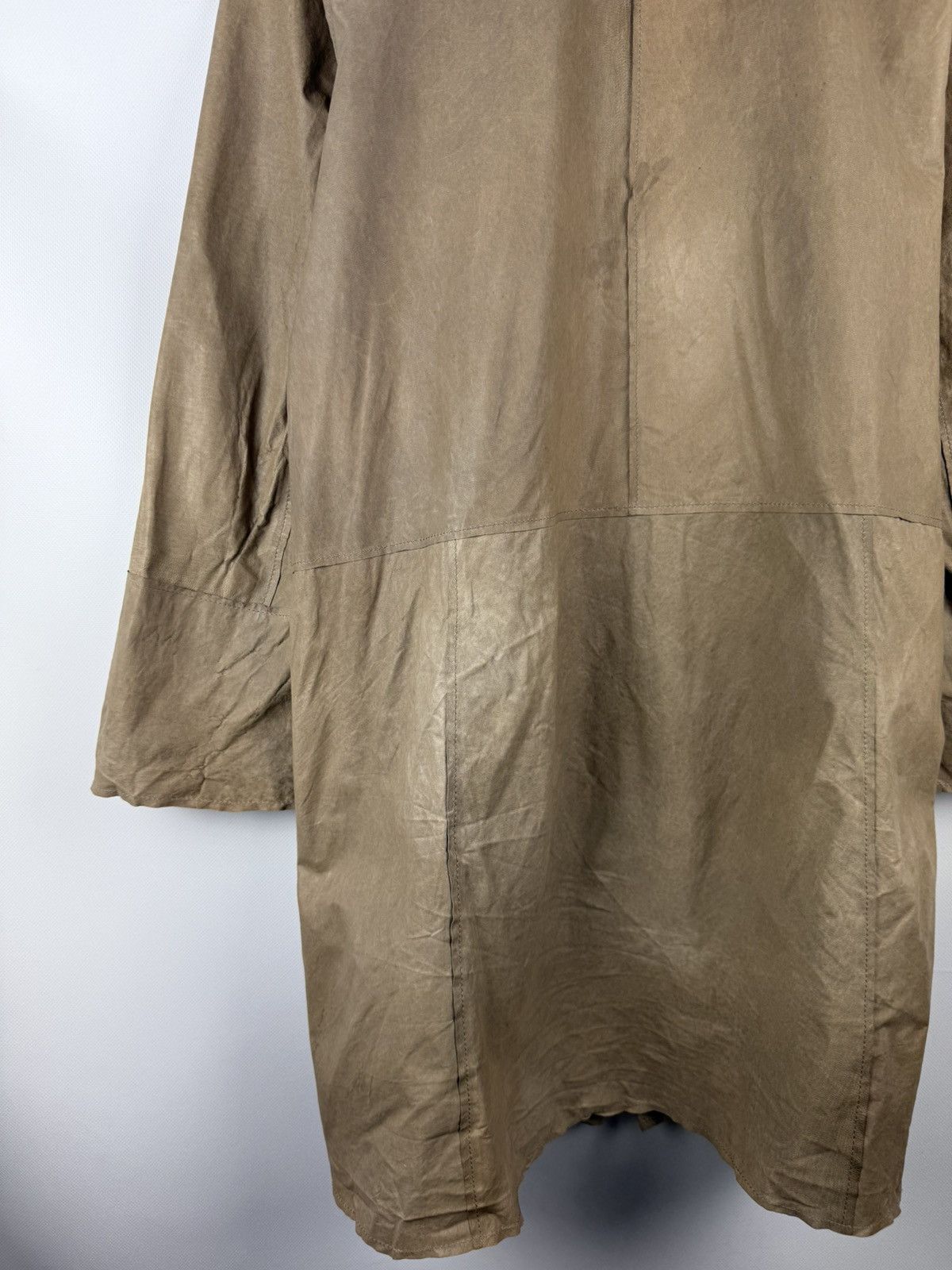 Annette Gortz Gortz Avant-Garde Lamb Leather Unlined Trench Coat Jacket Size S / US 4 / IT 40 - 20 Thumbnail