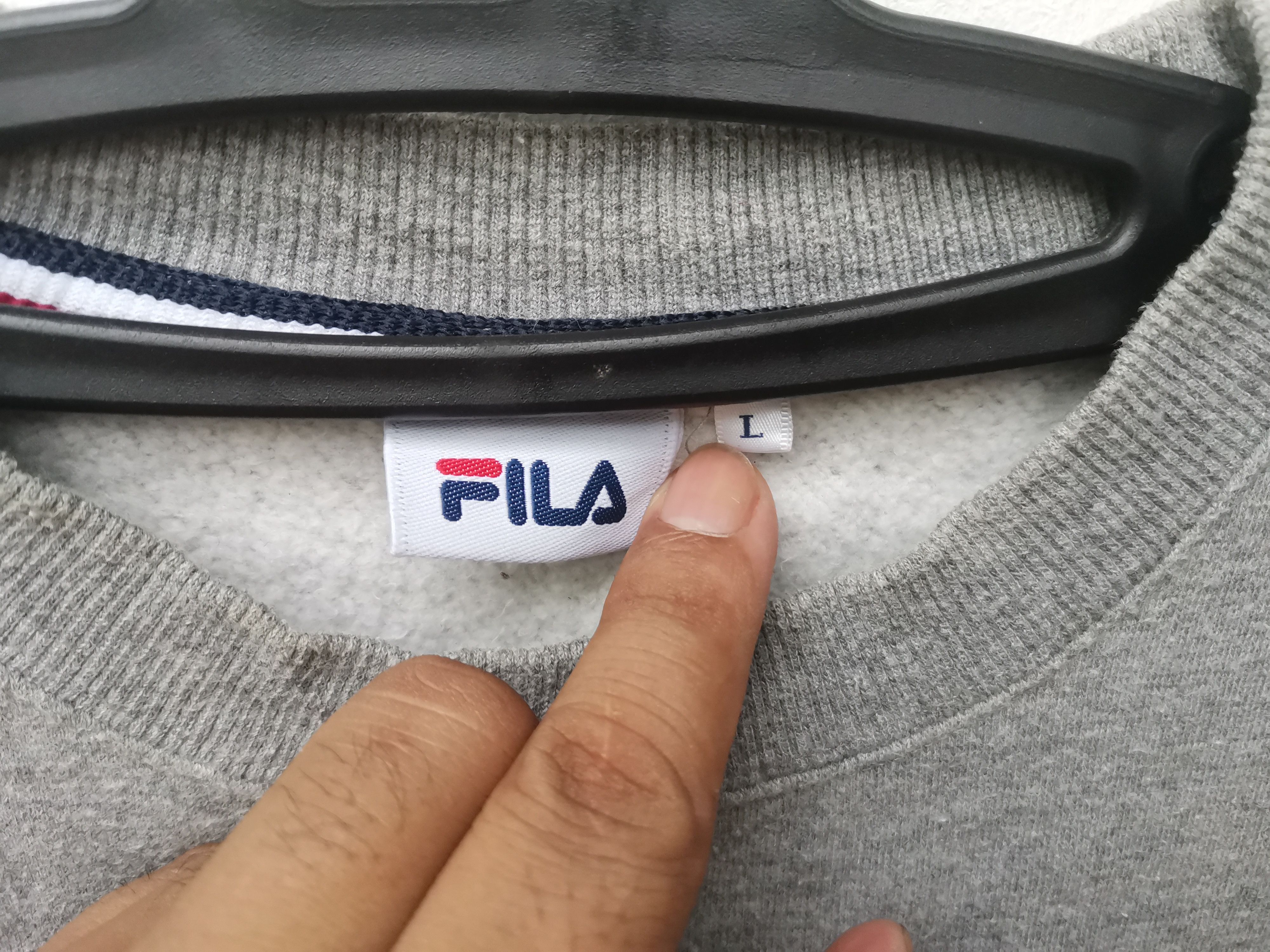 Fila × Vintage Rare vintage FILA sweatshirt grey colour Size US L / EU 52-54 / 3 - 8 Thumbnail