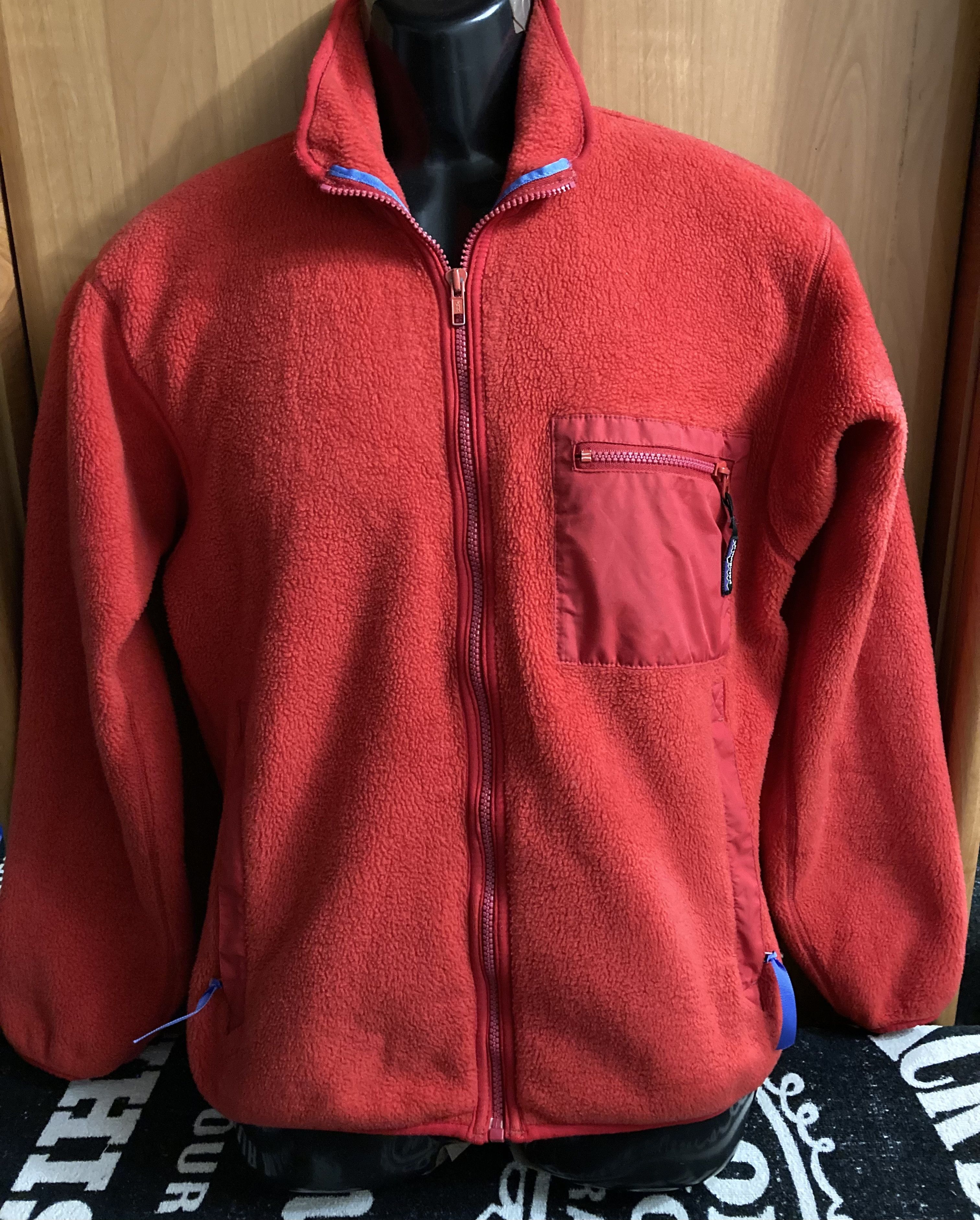 Vintage 90s small red Patagonia fleece full zip
